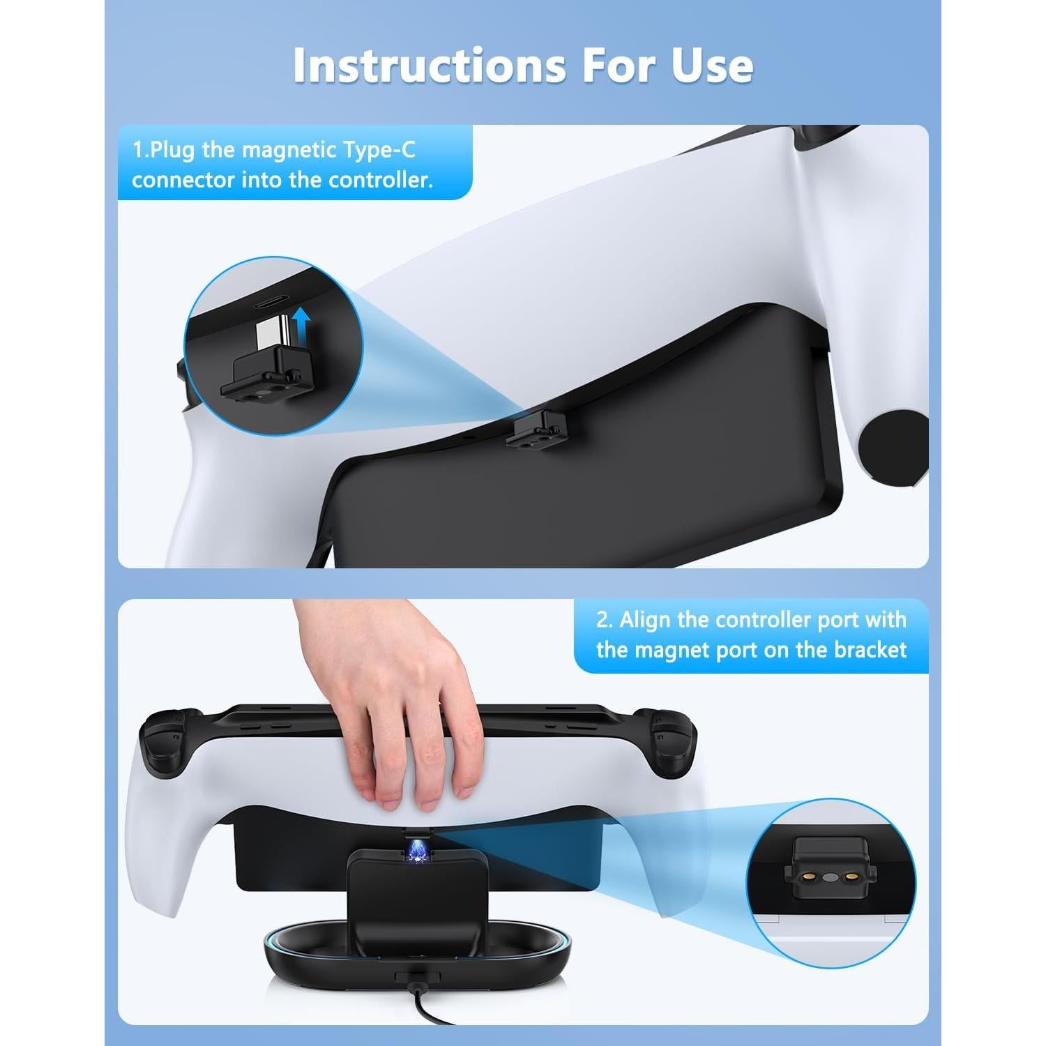 Base de Carga FYOUNG para PlayStation Portal - Soporte RGB