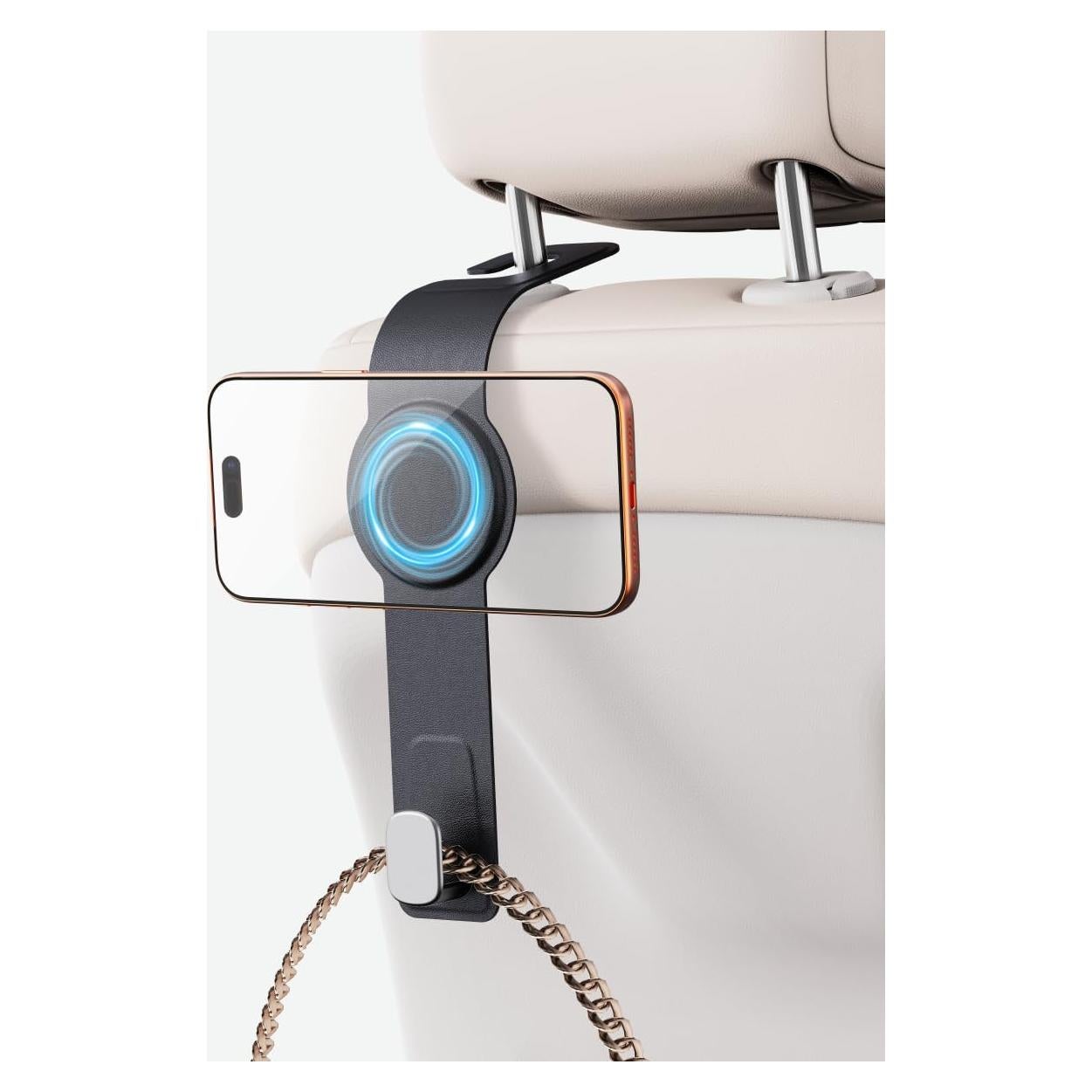 Gancho para Reposacabezas de Coche Ginsungoon 2-en-1 Negro