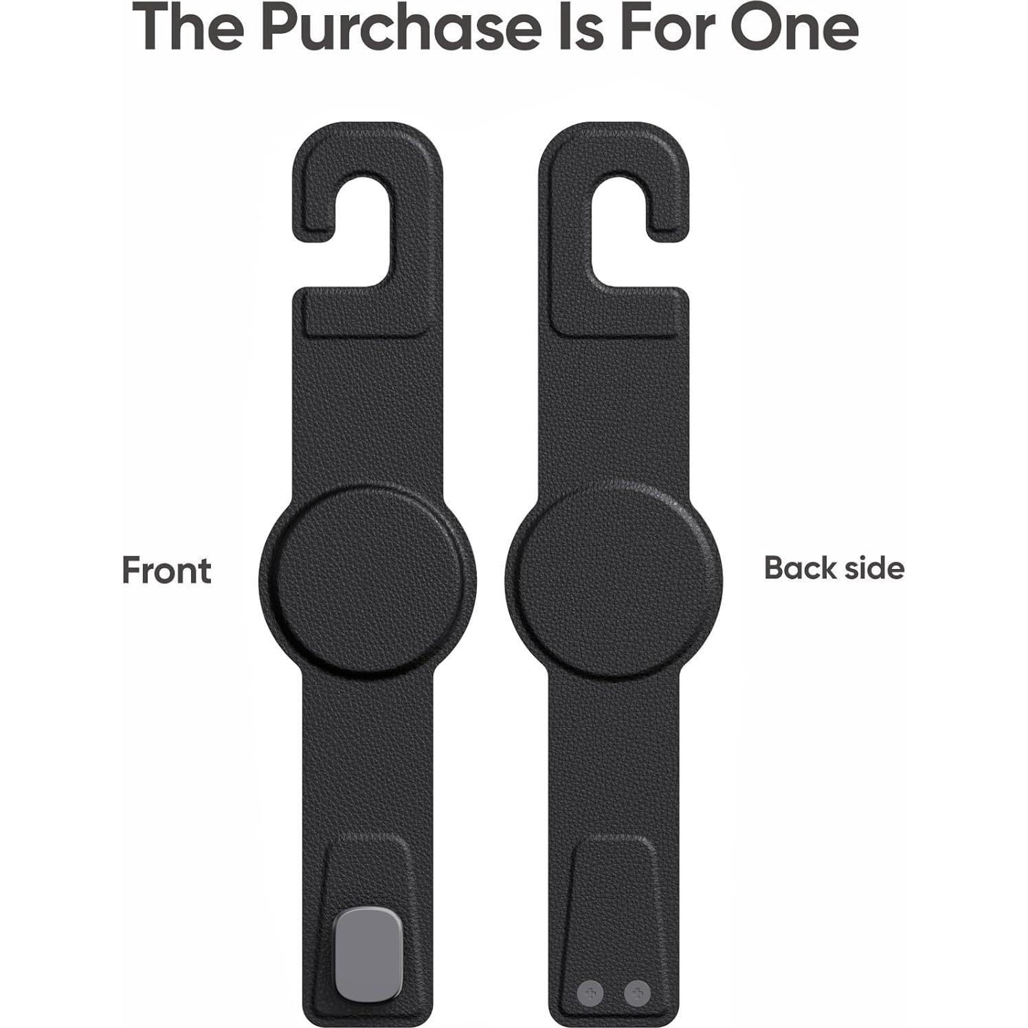 Gancho para Reposacabezas de Coche Ginsungoon 2-en-1 Negro