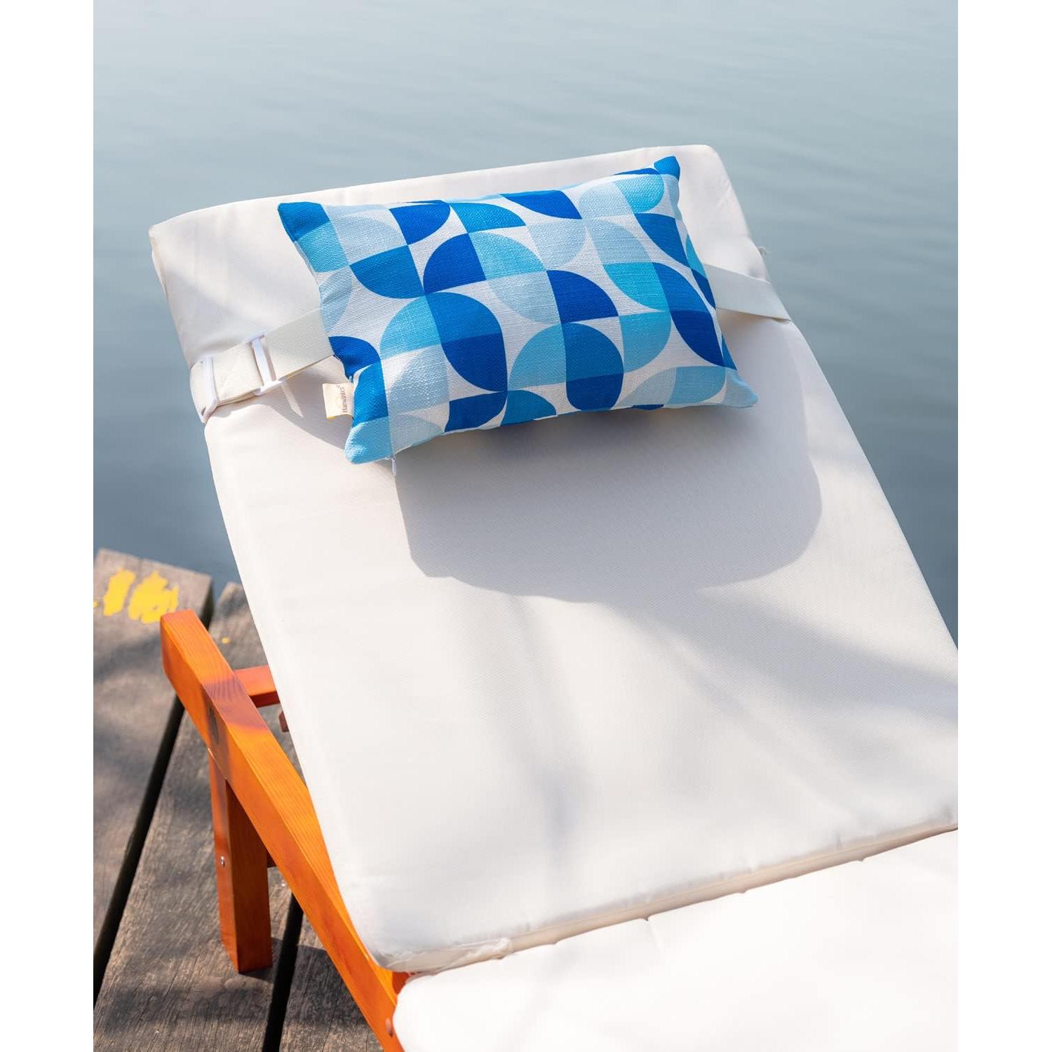 Cojines para Sillas de Patio VMgreen 28x41 cm Azul Marino