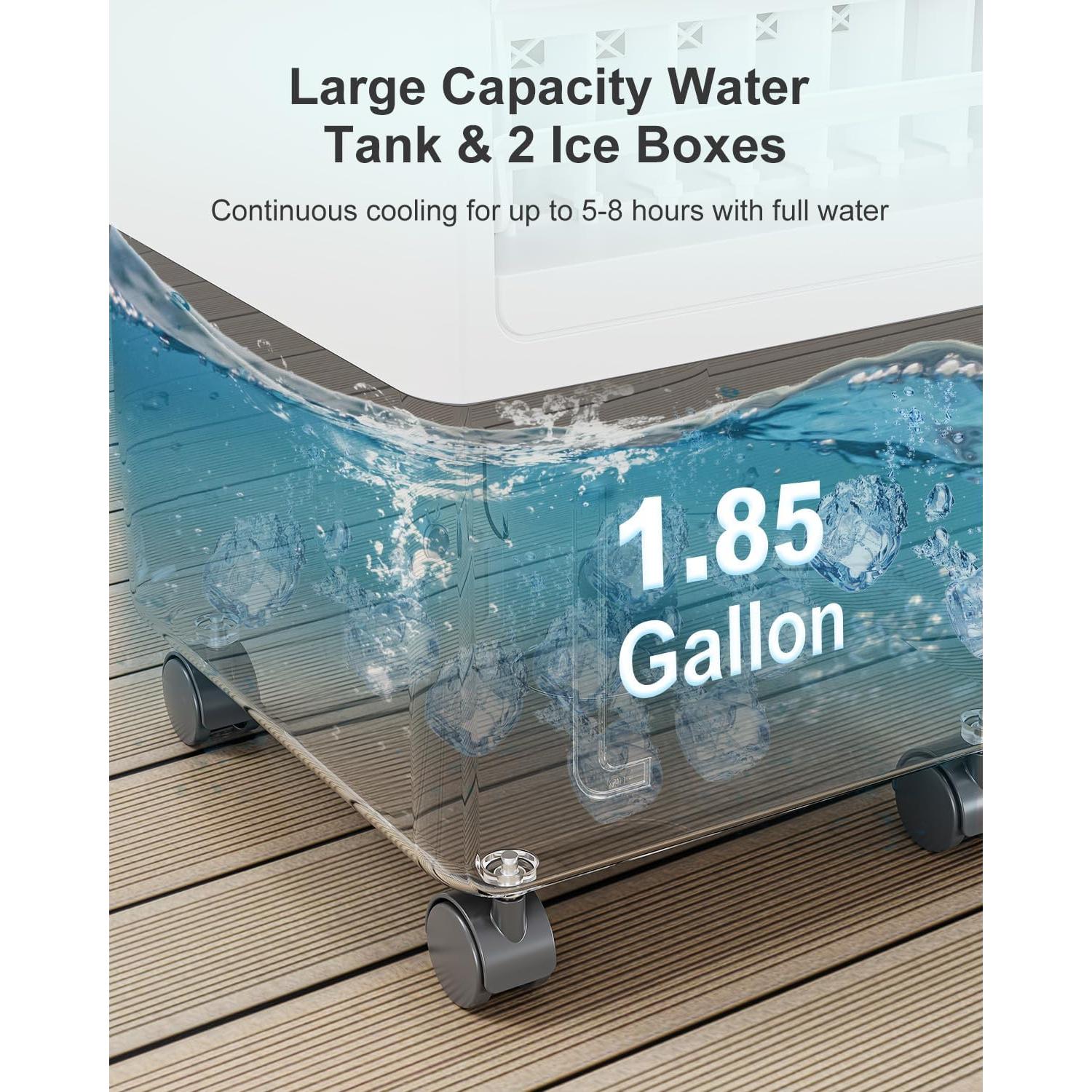 Acondicionador de Aire Portátil ZENGALEFLOW 3 Velocidades 7L