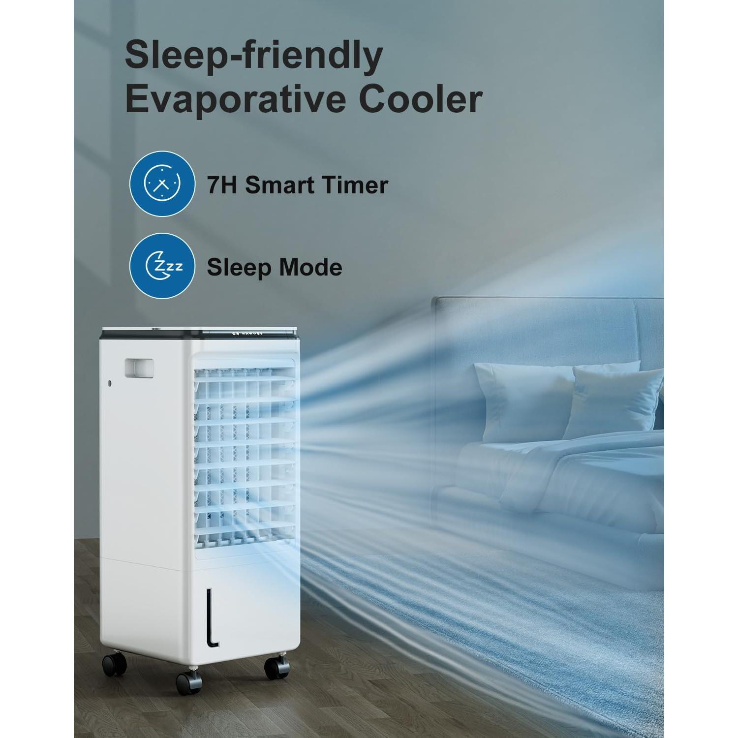 Acondicionador de Aire Portátil ZENGALEFLOW 3 Velocidades 7L