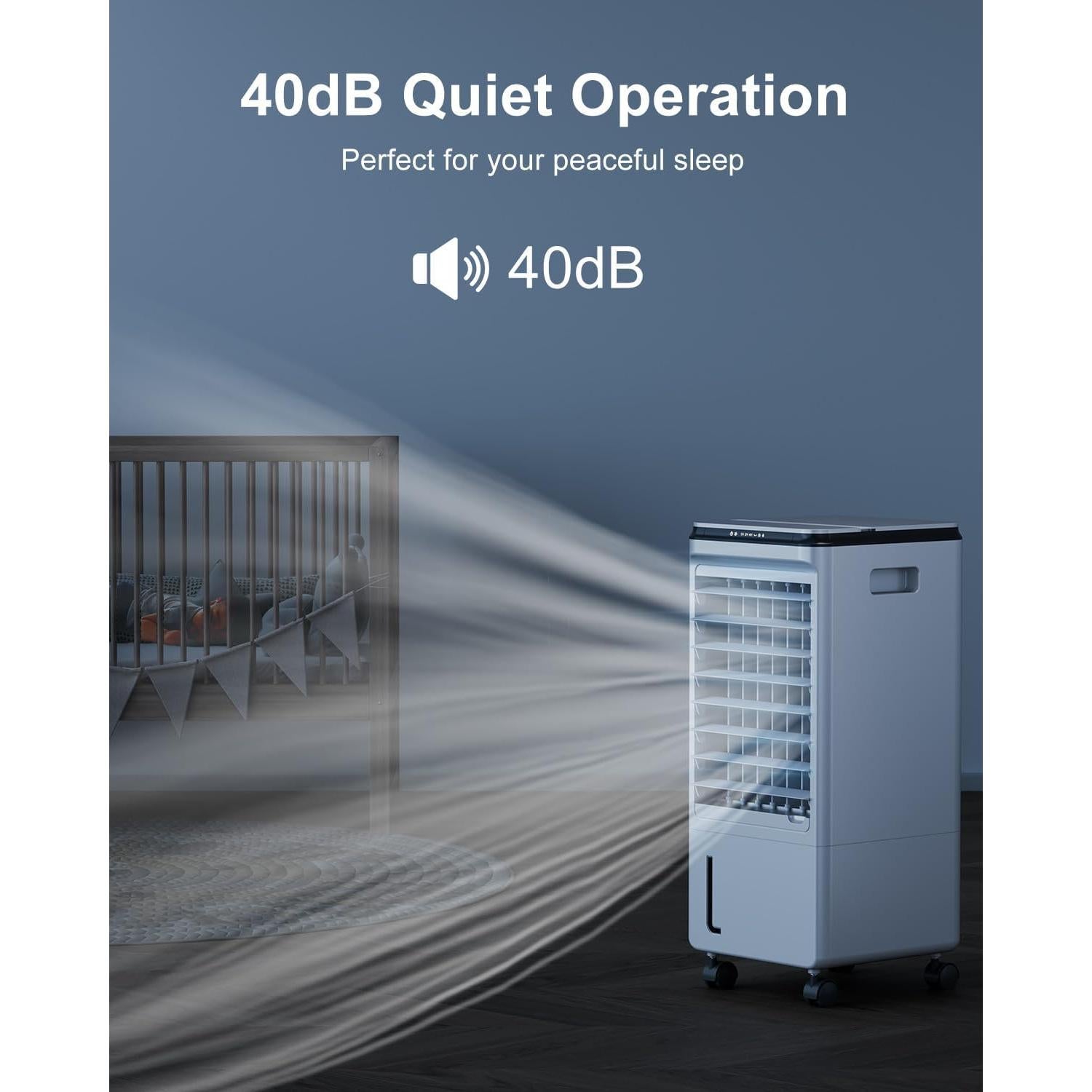 Acondicionador de Aire Portátil ZENGALEFLOW 3 Velocidades 7L