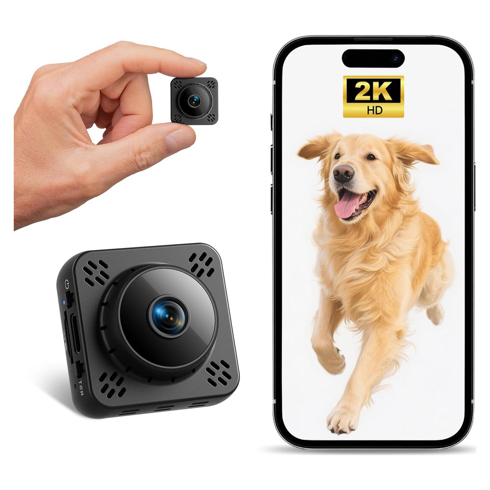 Mini Cámara Inalámbrica WiFi 2K Shibet con Visión Nocturna