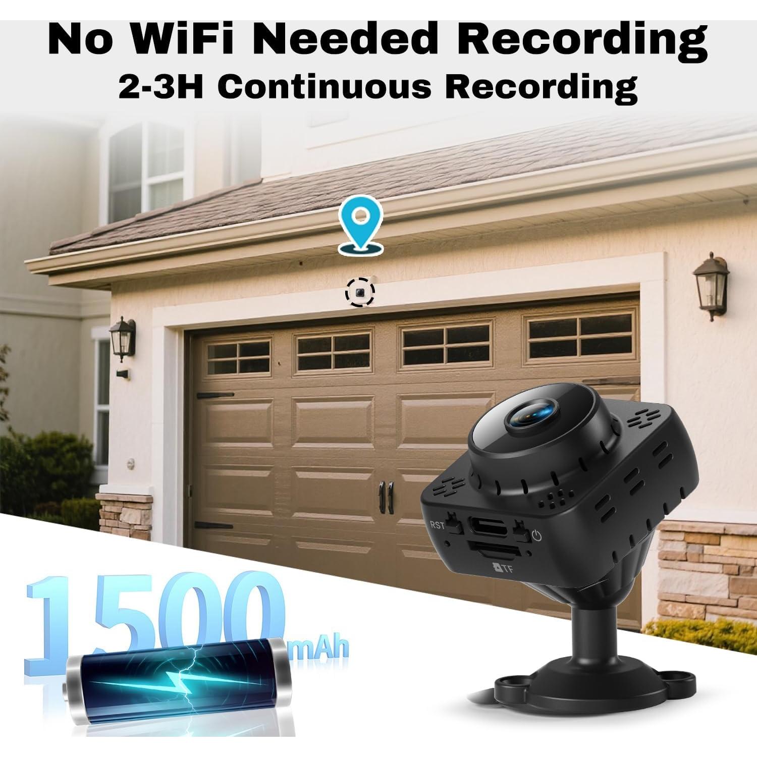 Mini Cámara Inalámbrica WiFi 2K Shibet con Visión Nocturna