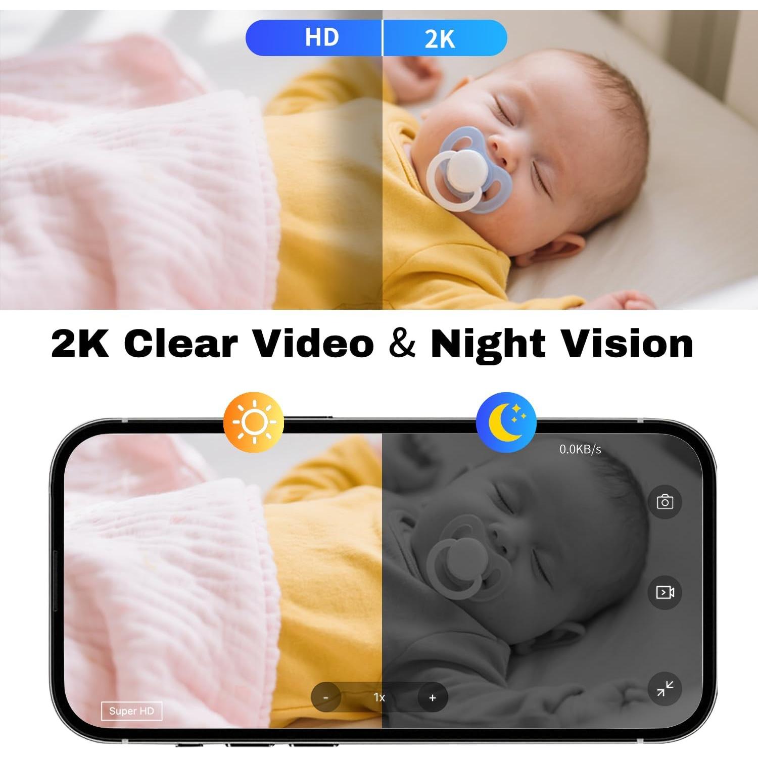 Mini Cámara Inalámbrica WiFi 2K Shibet con Visión Nocturna