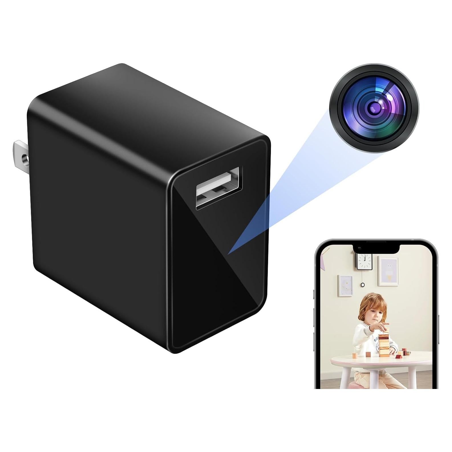 Cargador USB con Cámara Oculta HiSpyCam 1080P WiFi