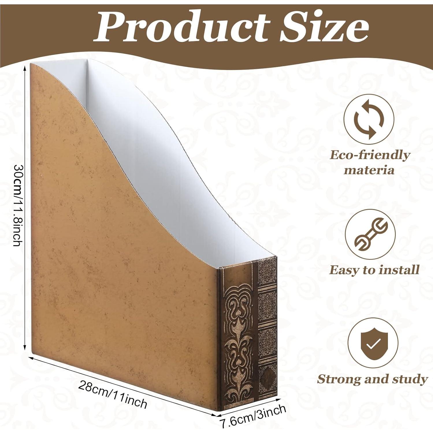 Organizador de Revistas Geetery 6 Pcs Vintage 28x30 cm