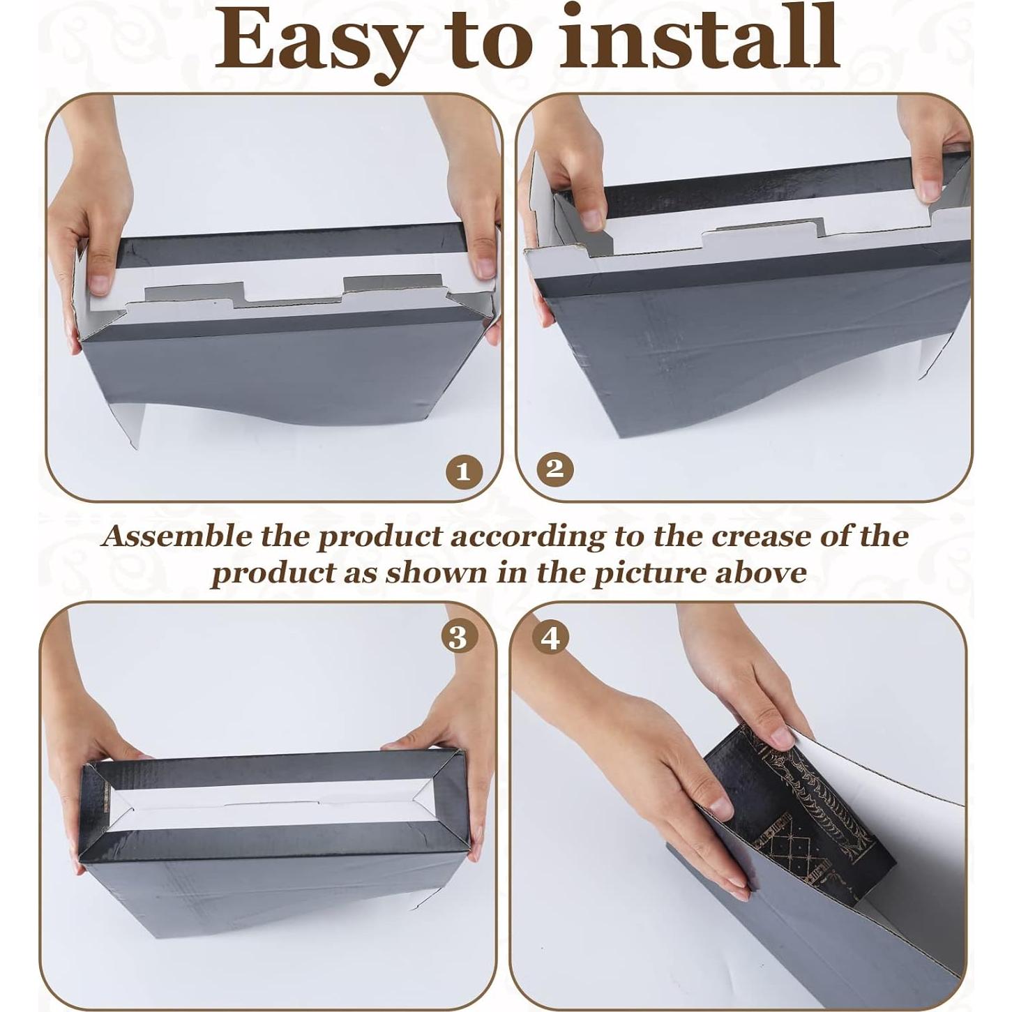 Organizador de Revistas Geetery 6 Pcs Vintage 28x30 cm