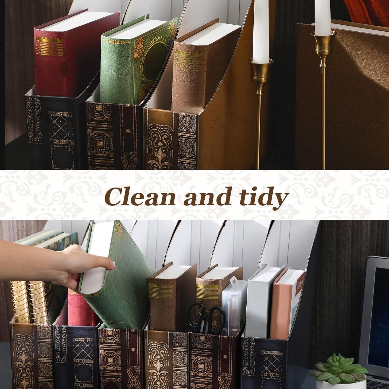 Organizador de Revistas Geetery 6 Pcs Vintage 28x30 cm