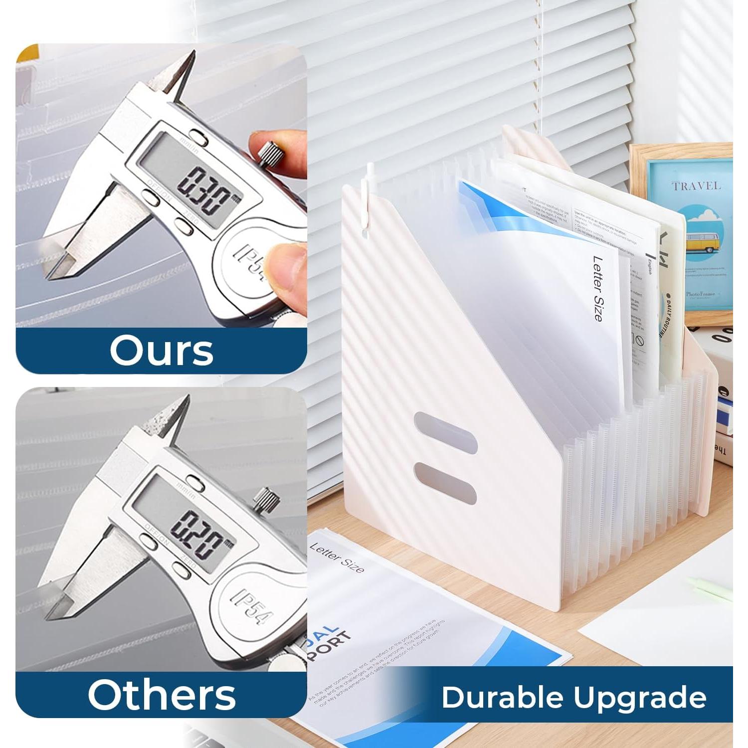 Organizador de Archivos Y YOMA Rosa 2 Pack Expandible A4