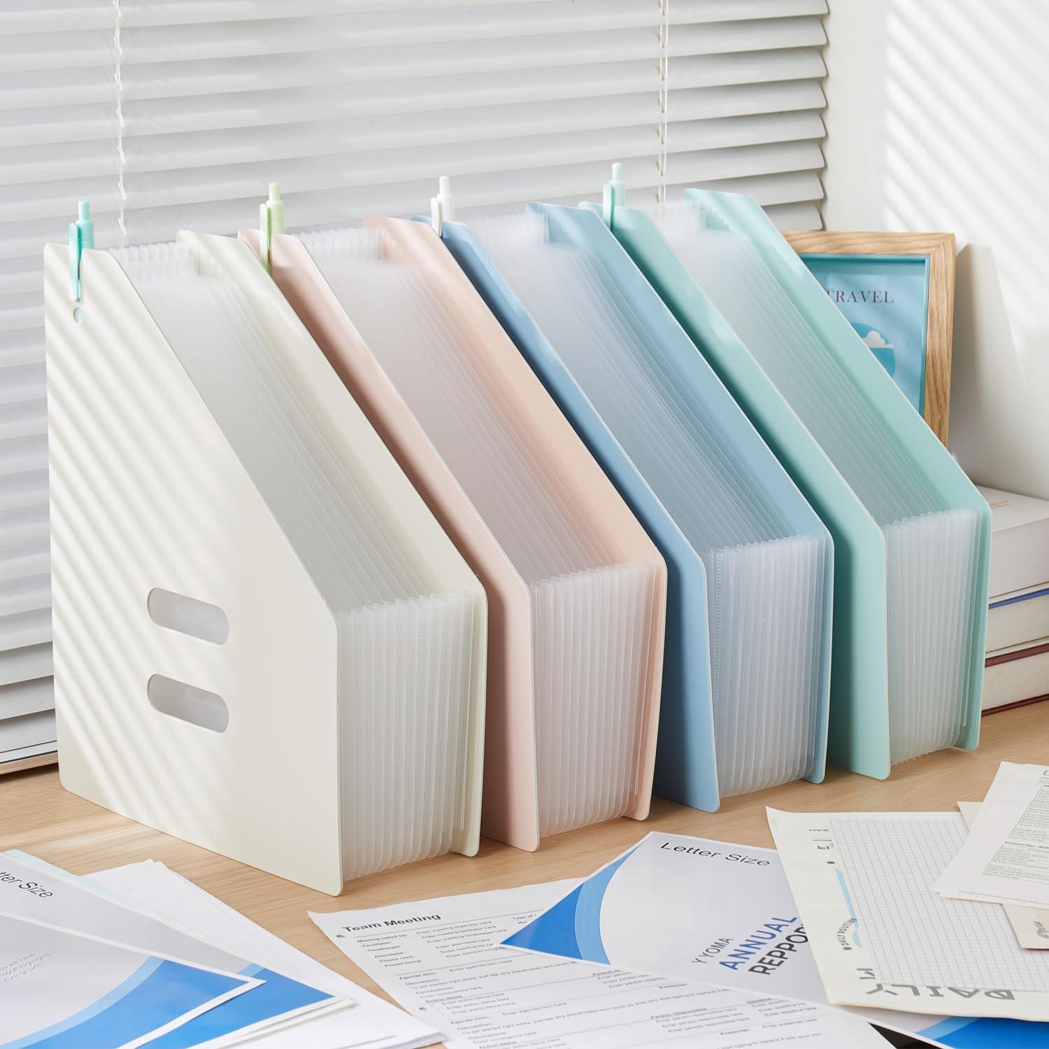 Organizador de Archivos Y YOMA Rosa 2 Pack Expandible A4