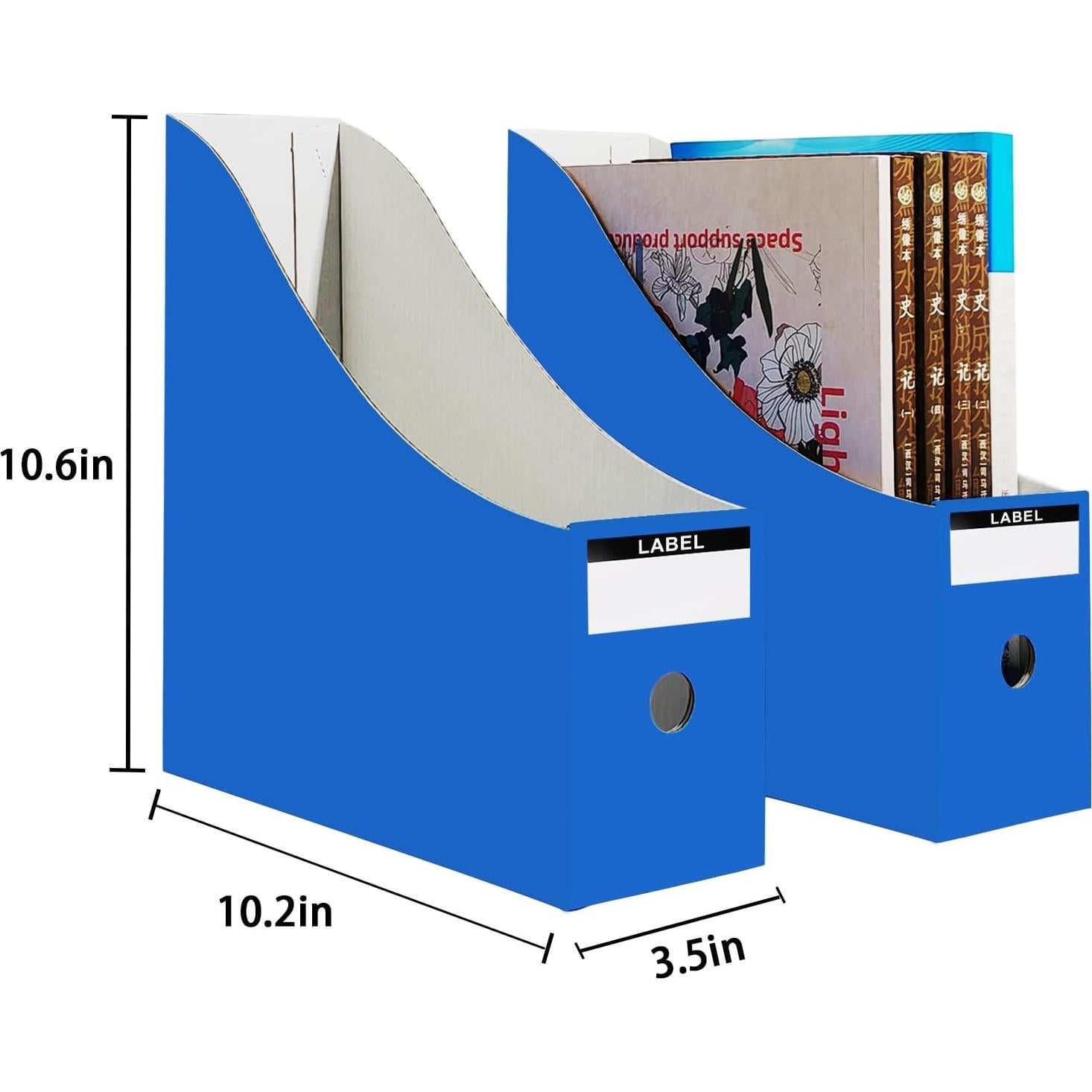 Soporte de Revistas Limitliho 2 Pack Azul 26.9x25.9x8.9 cm