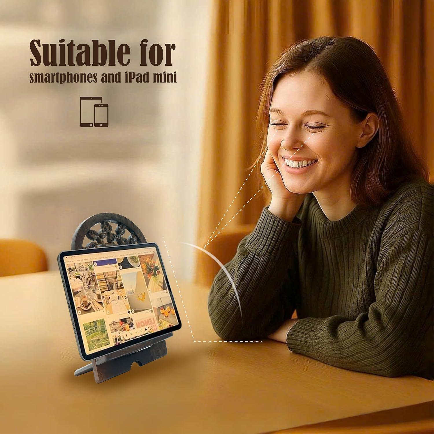 Soporte para teléfono de madera Handicraftviet Árbol de la Vida