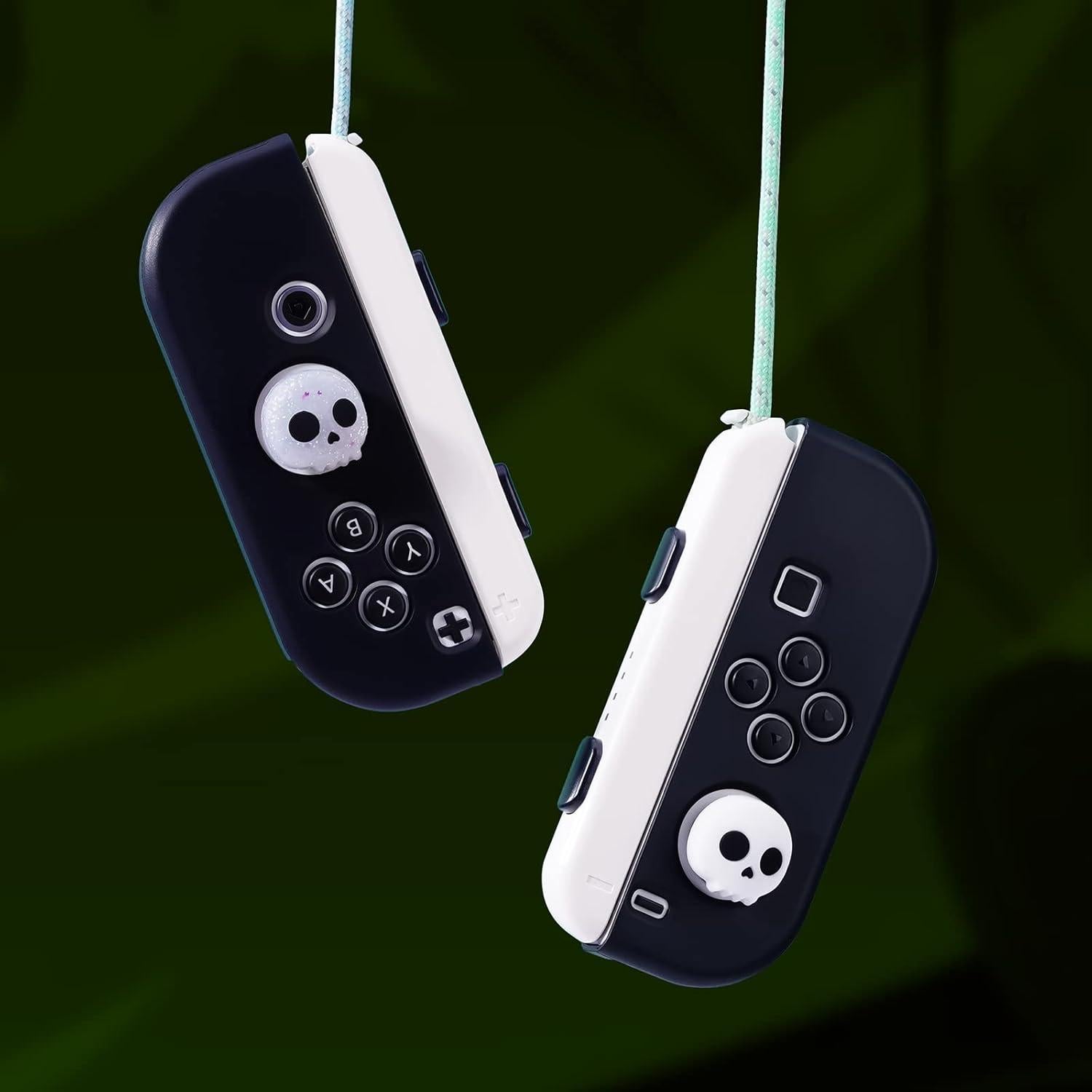 Tapas de agarre para pulgar JINGDU Calavera para Switch Joy-Con