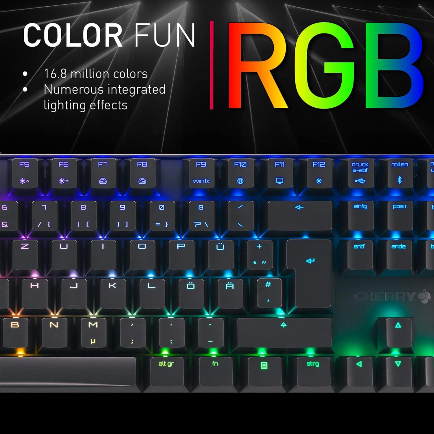 Teclado Gaming Inalámbrico CHERRY MX 8.2 TKL RGB Marrón