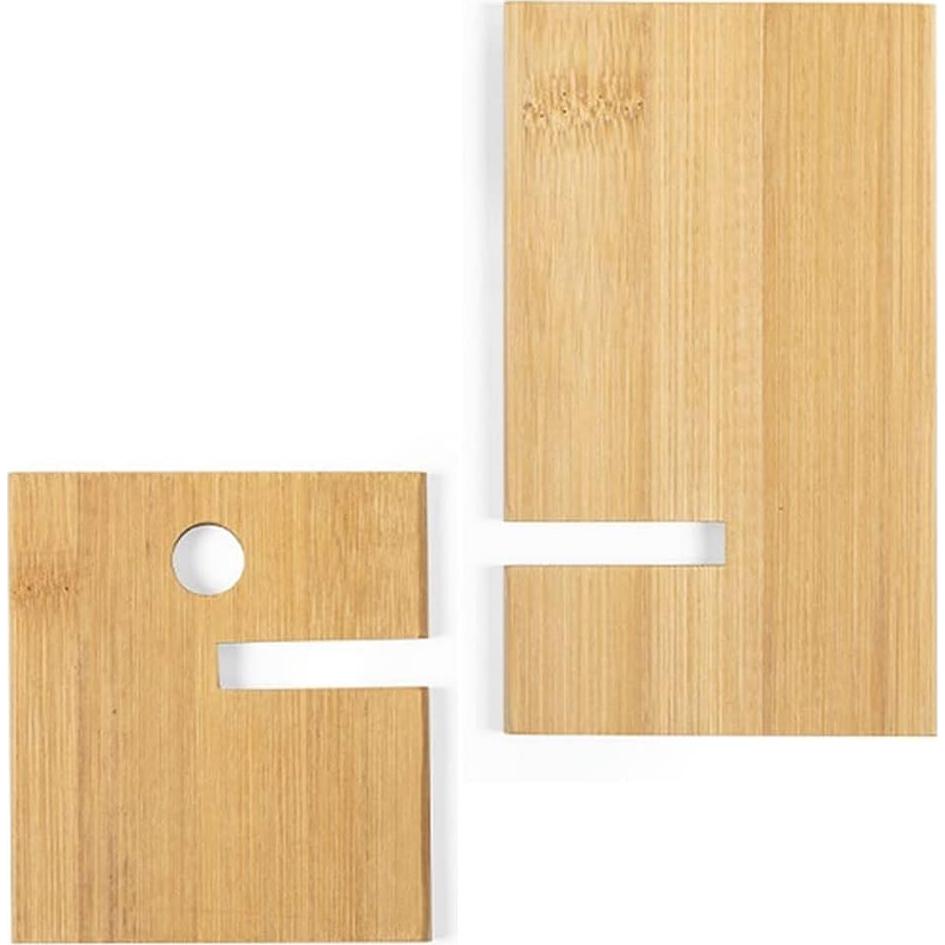 Soporte de Teléfono de Bambú FadyDail con Agujero de Carga