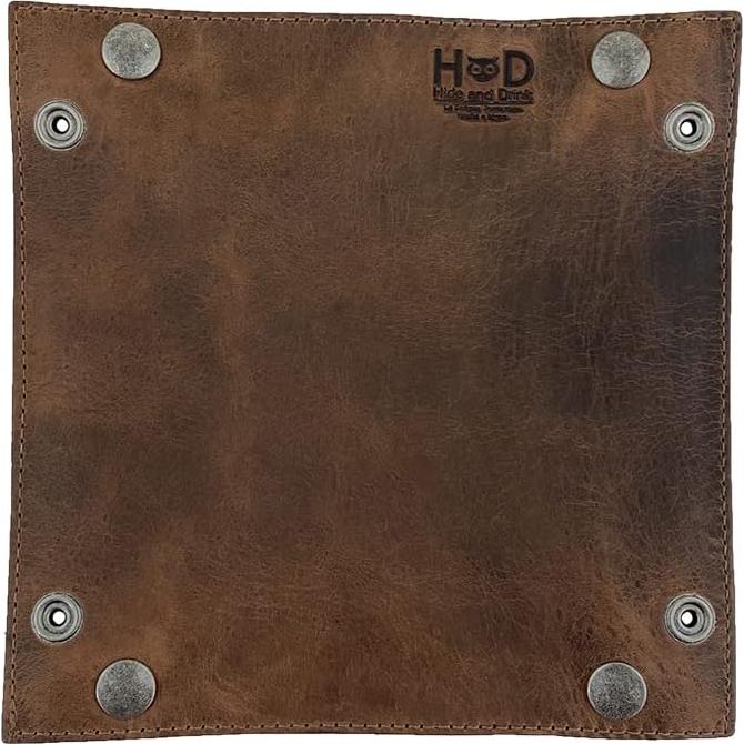 Bandeja de Almacenamiento de Cuero Hide & Drink - Marrón Bourbon