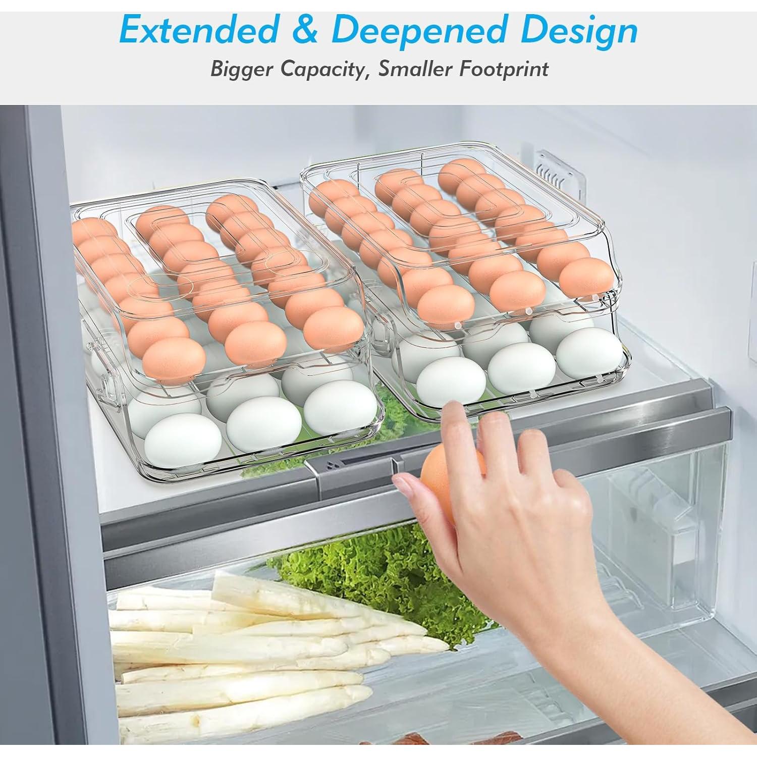 Organizador de Huevos GleeNflux Plegable 42 Huevos Transparente