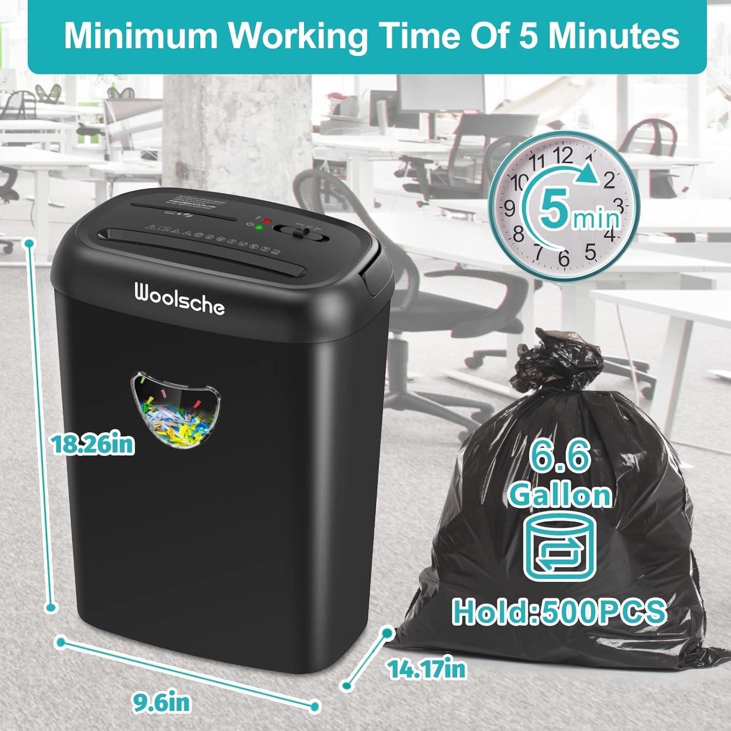 Destructora Woolsche CD210P-14 14 hojas P-4 corte cruzado