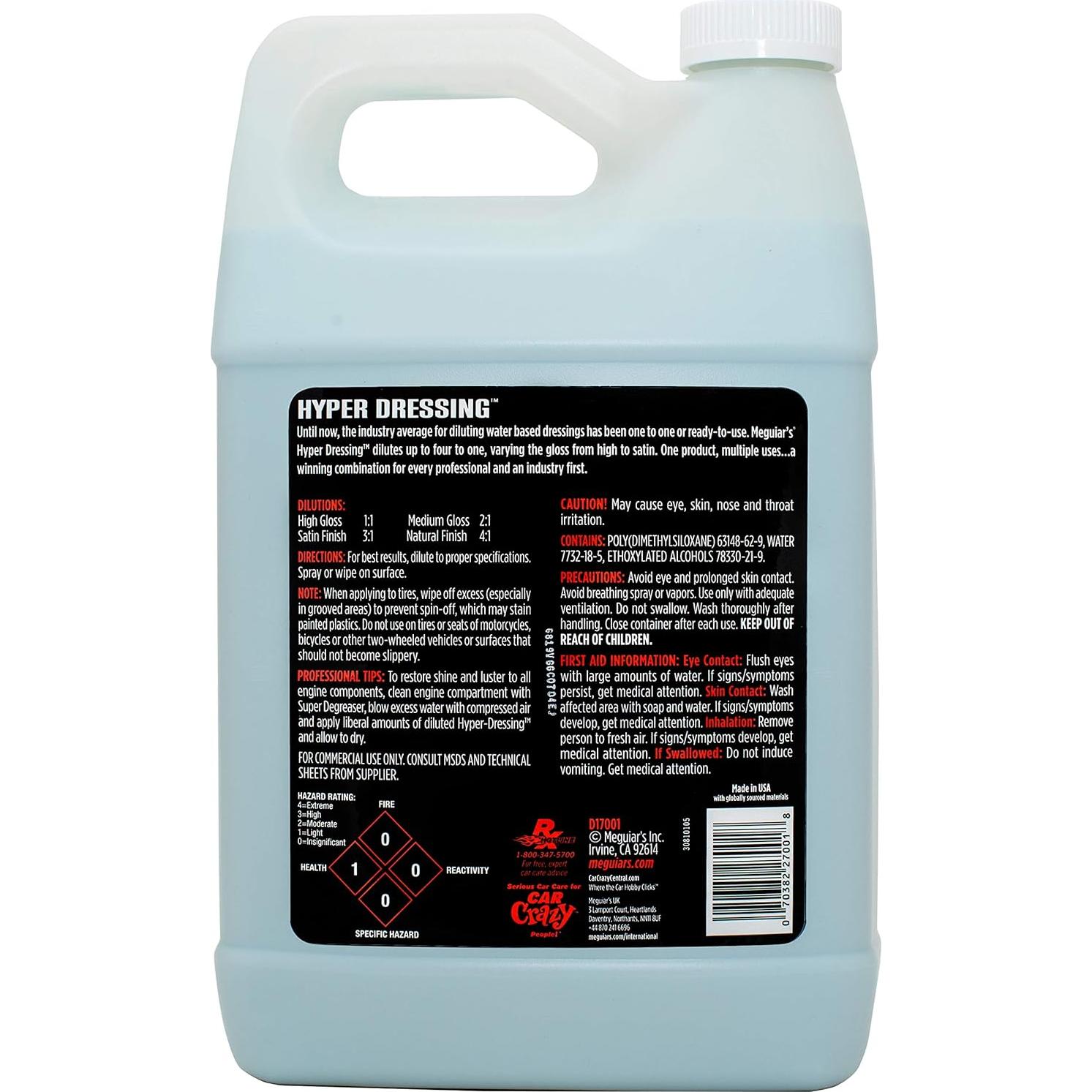 Limpiador Brillante Meguiar's D17001 Hyper Dressing 3.78L