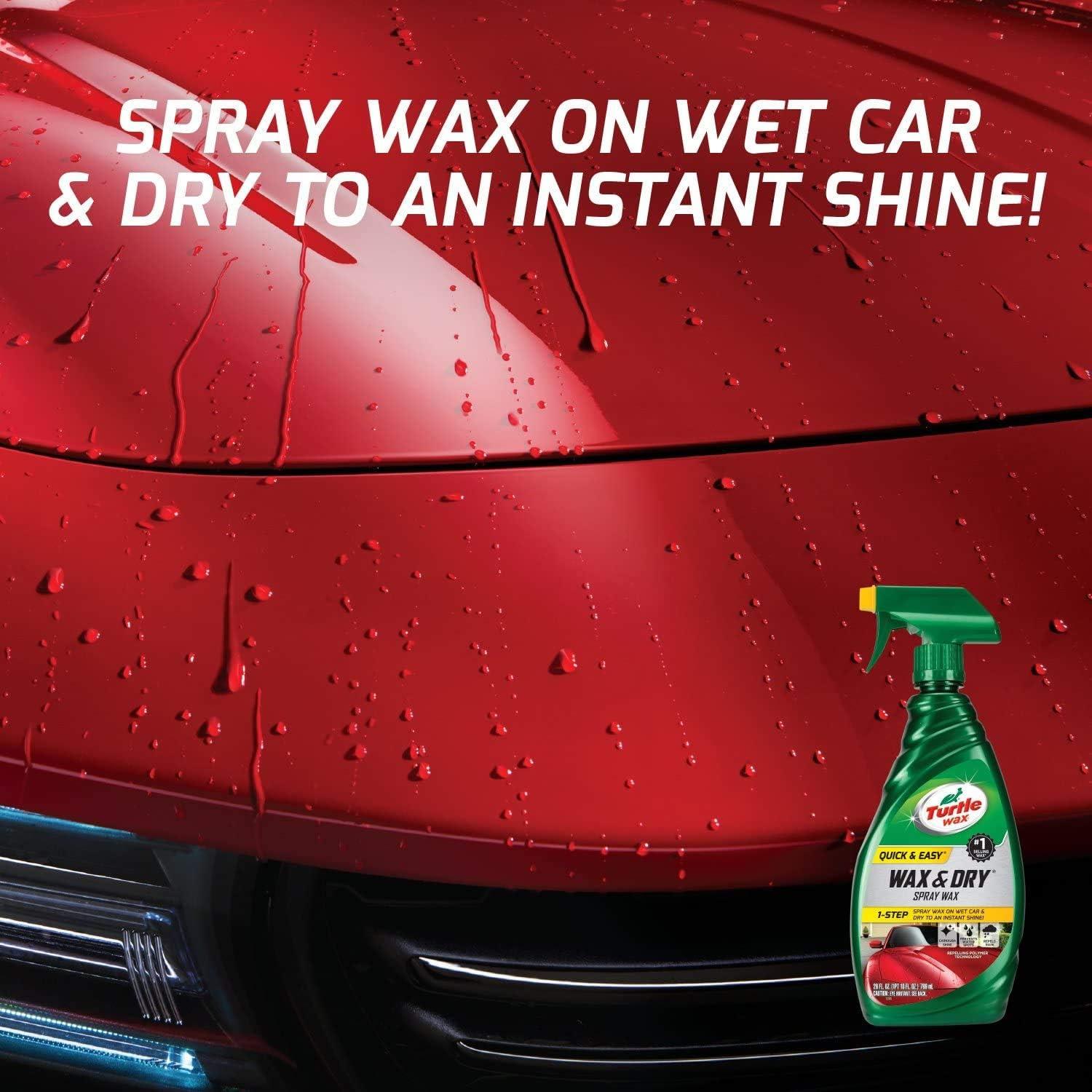 Cera en Spray Turtle Wax 354ml - Brillo de Carnauba - Fácil Aplicación