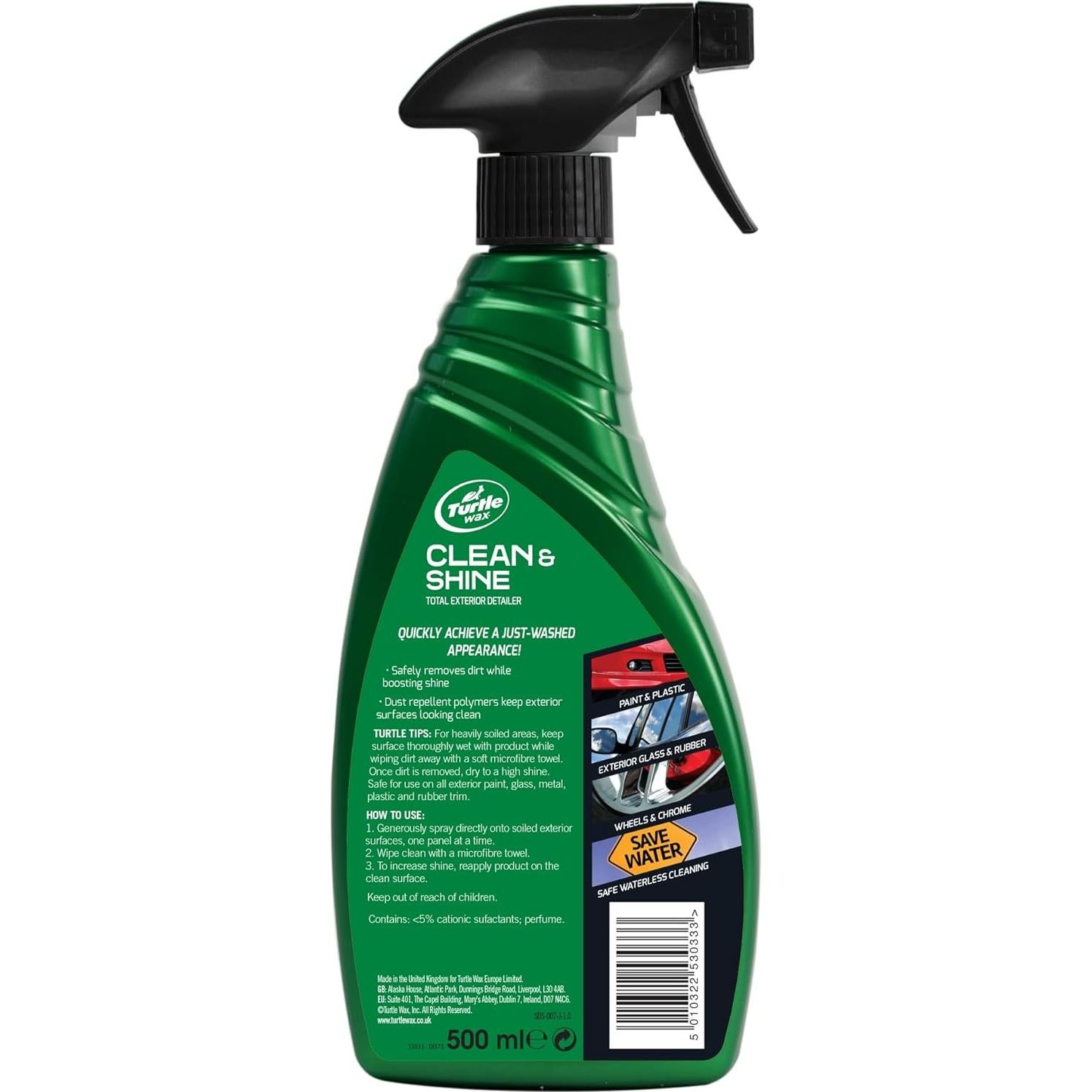 Detergente Cera Auto Turtle Wax Quick & Easy Clean 500 ml