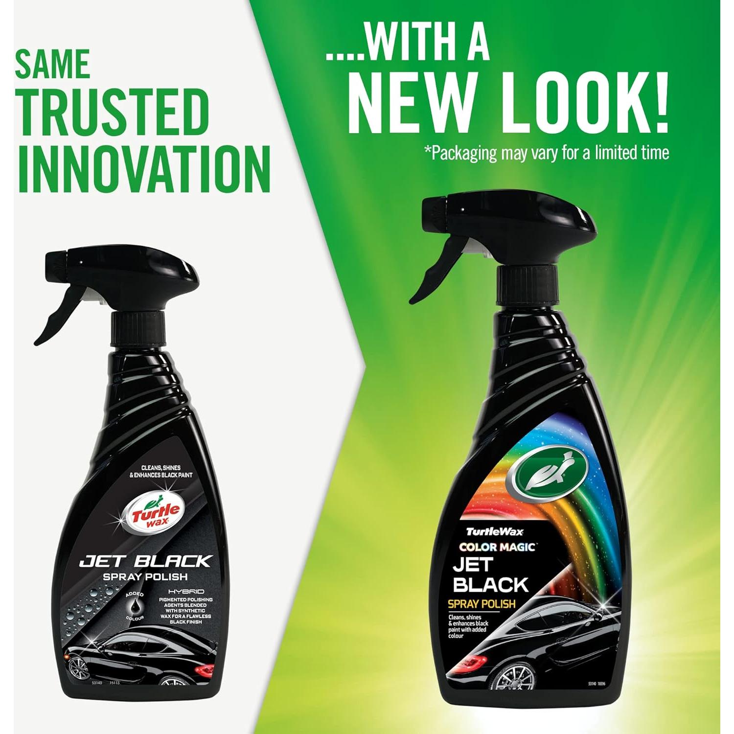 Spray Pulidor Turtle Wax 53140 Jet Black 500ml para Autos