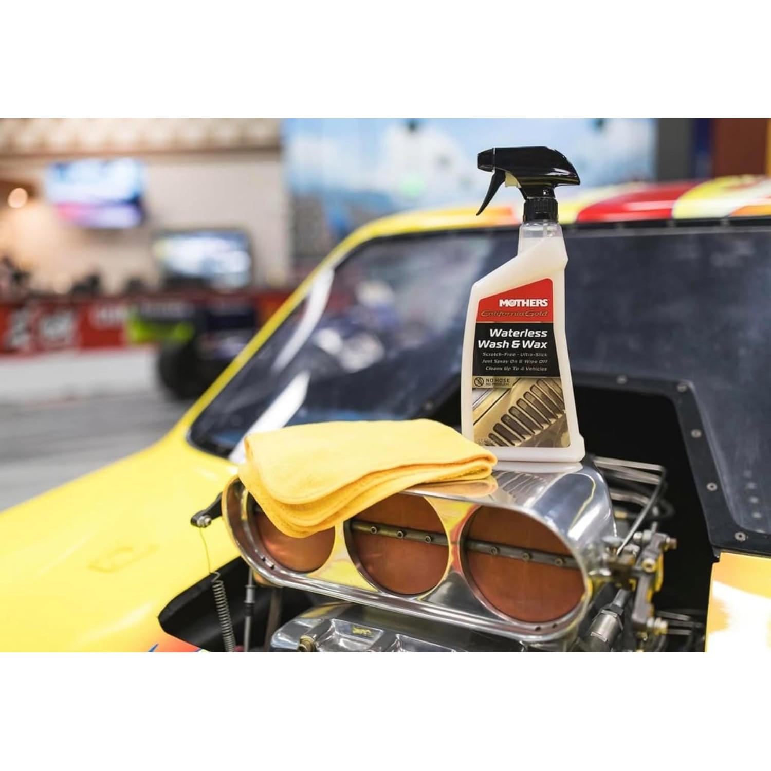 Mothers Lavado y Cera Sin Agua 24 oz - Cuidado Automotriz