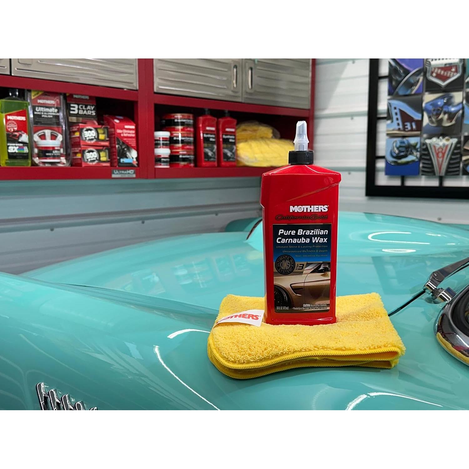 Cera de Carnauba Pura Mothers 454 g - Brillo y Protección