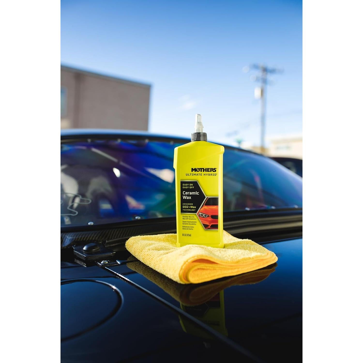 Cera Híbrida Cerámica Ultimate Mothers 473 ml - Brillo Duradero