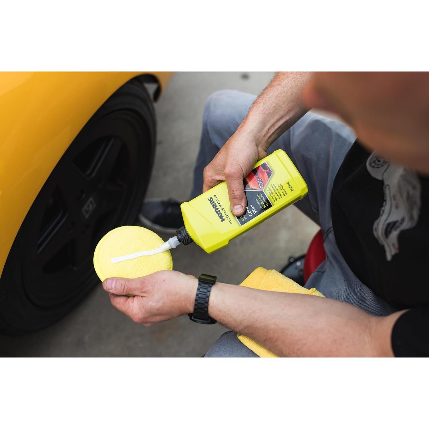 Cera Híbrida Cerámica Ultimate Mothers 473 ml - Brillo Duradero