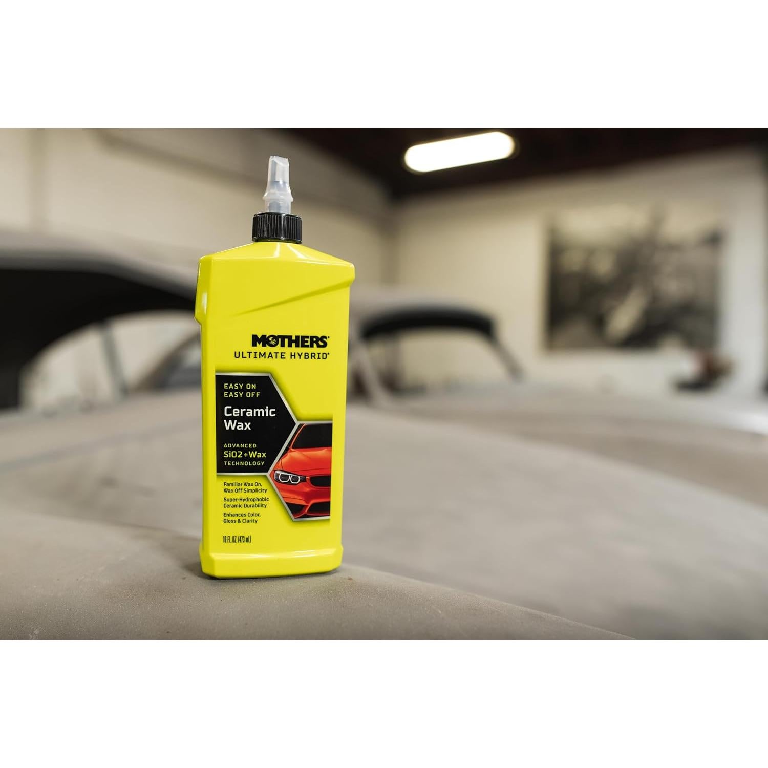 Cera Híbrida Cerámica Ultimate Mothers 473 ml - Brillo Duradero