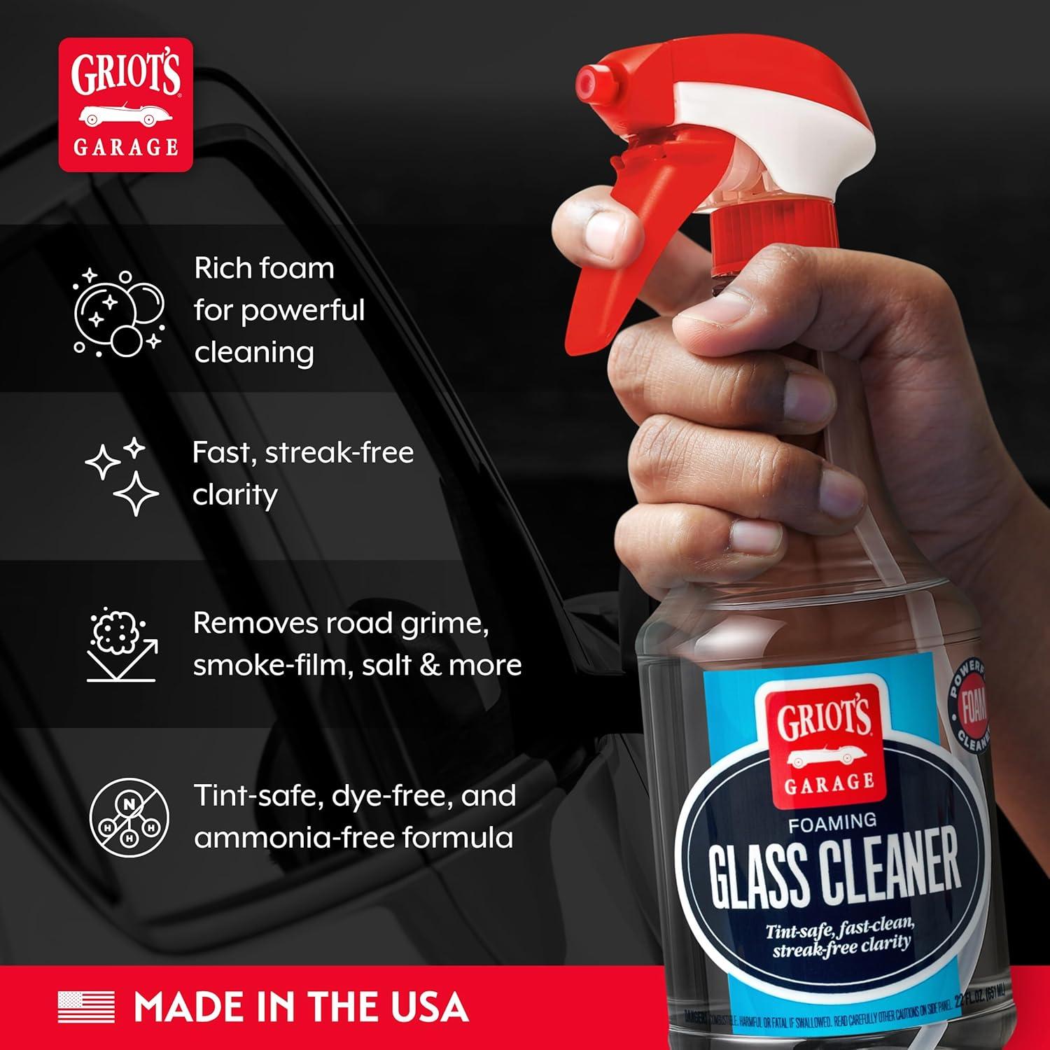 Limpiador de Vidrios Espumoso Griot's Garage 650 ml - Sin Rayas