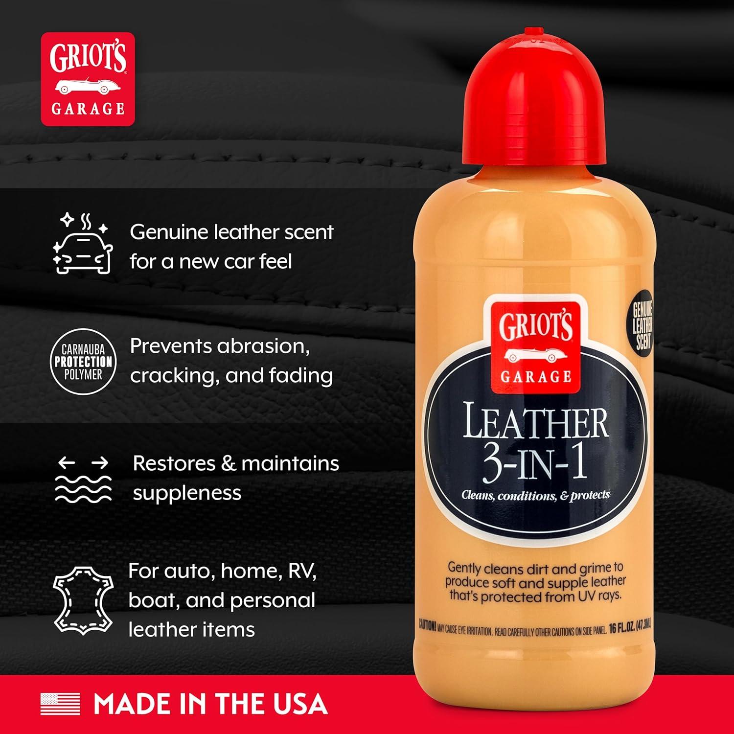 Limpiador y Acondicionador de Cuero 3 en 1 Griot's Garage 0.47L