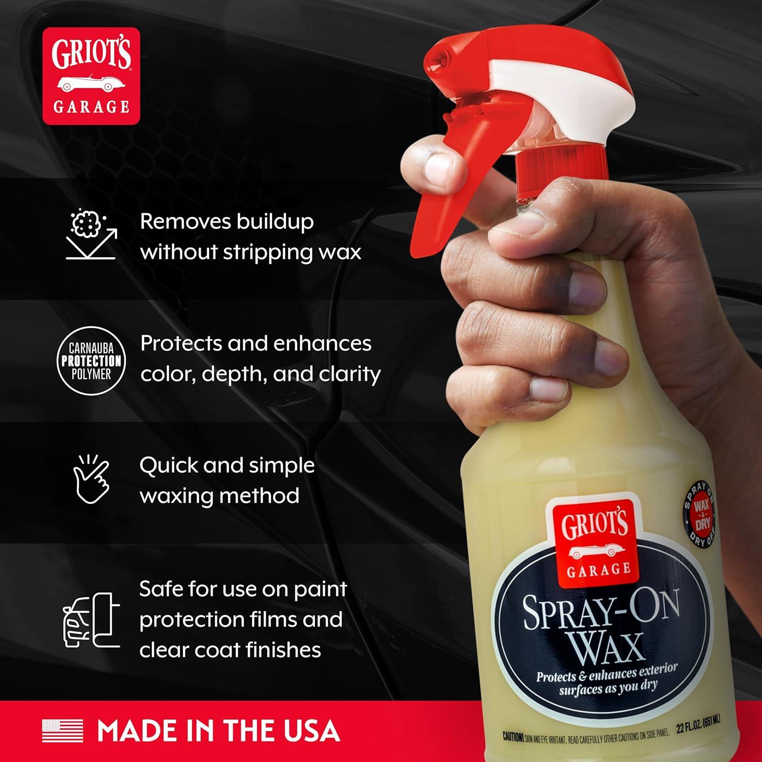 Cera en Spray Griot's Garage 650 ml para Detallado de Autos