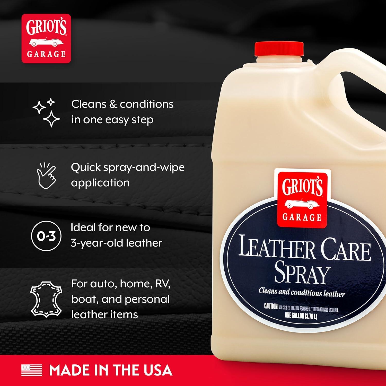Spray Limpiador y Acondicionador de Cuero Griot's Garage 3.78L