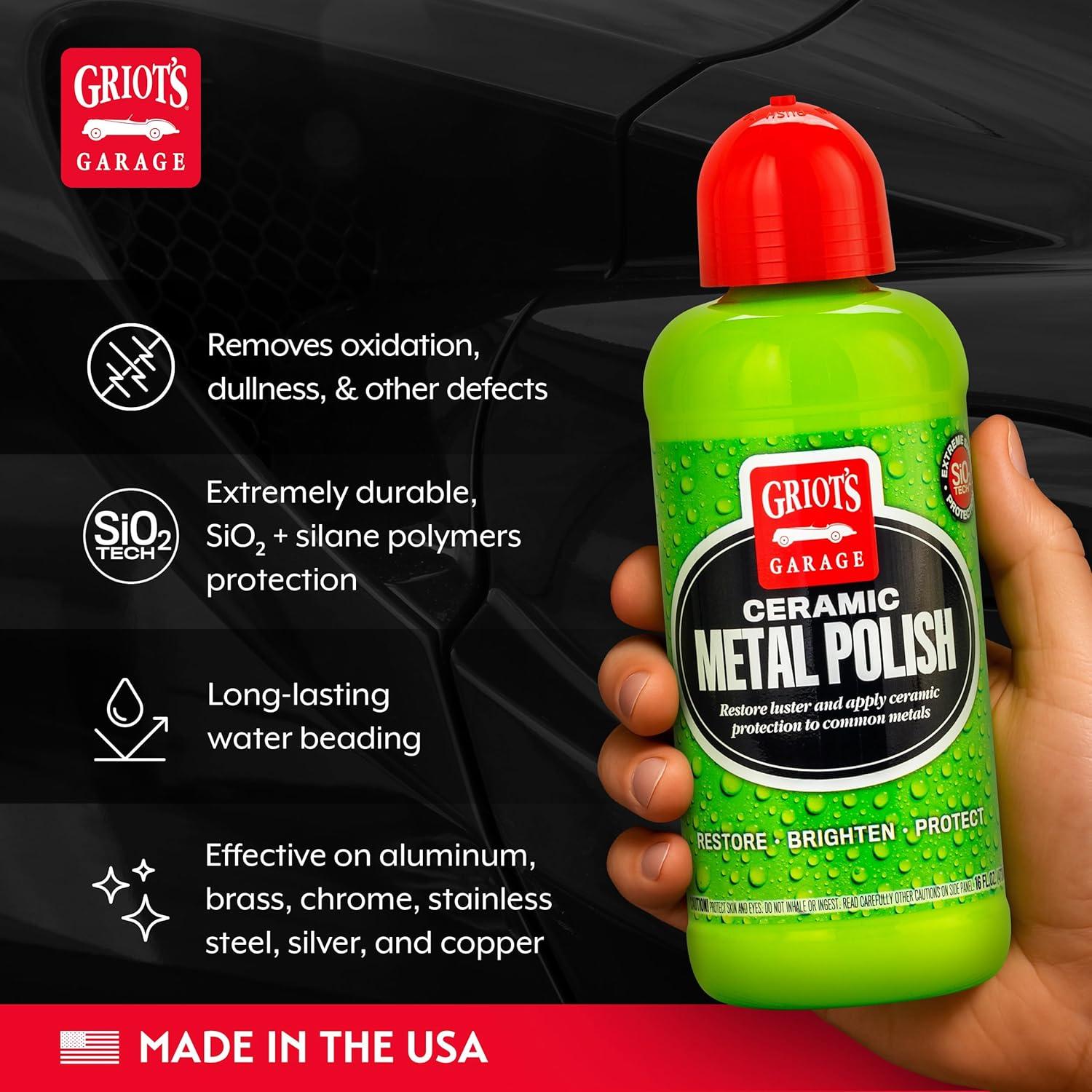 Pulidor de Metal Cerámico Griot's Garage 453g - Restaurador y Removedor de Oxidación