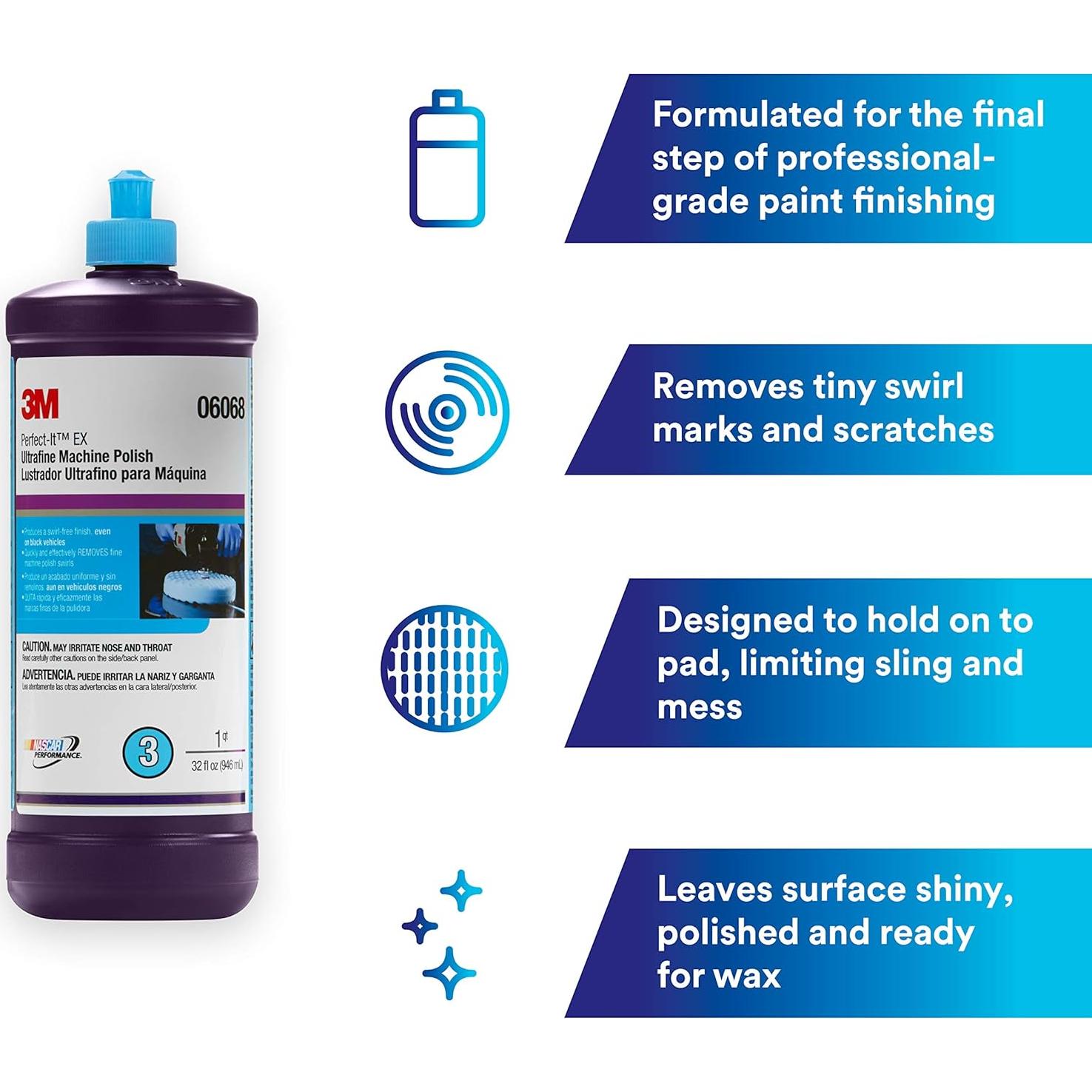 Pulido Ultrafino 3M Perfect-It 32 Fl.Oz para Pintura Automotriz