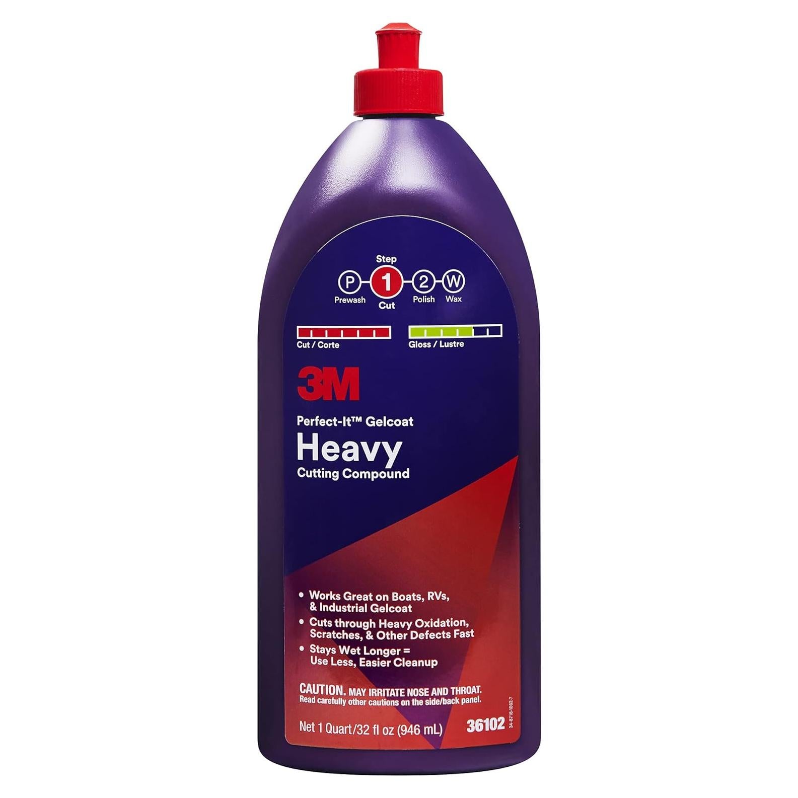 Compuesto de Corte Pesado Gelcoat 3M Perfect-It 1 Cuarto