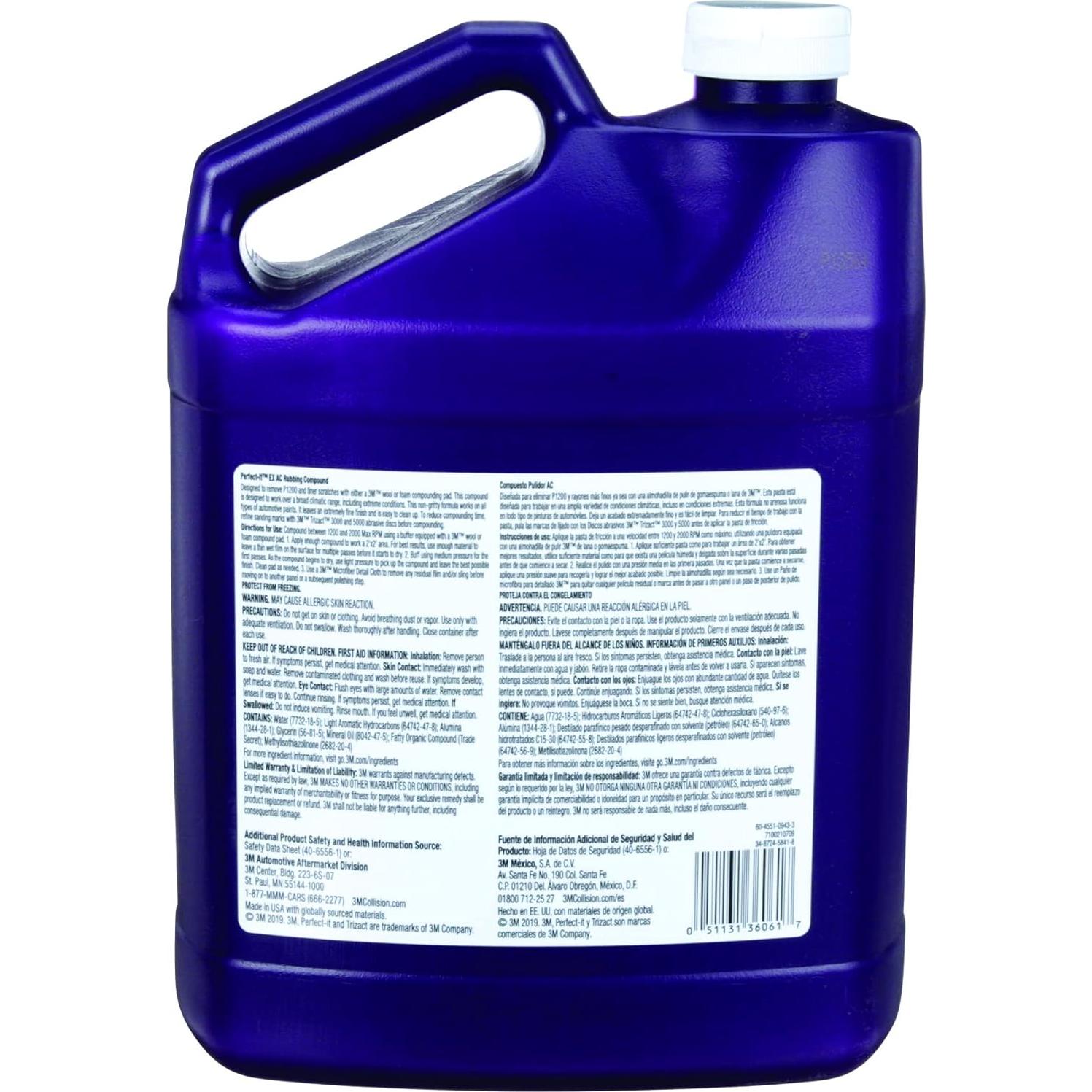 Compuesto Abrasivo Perfect-It 3M 36061, Corte Rápido, 4.21 kg