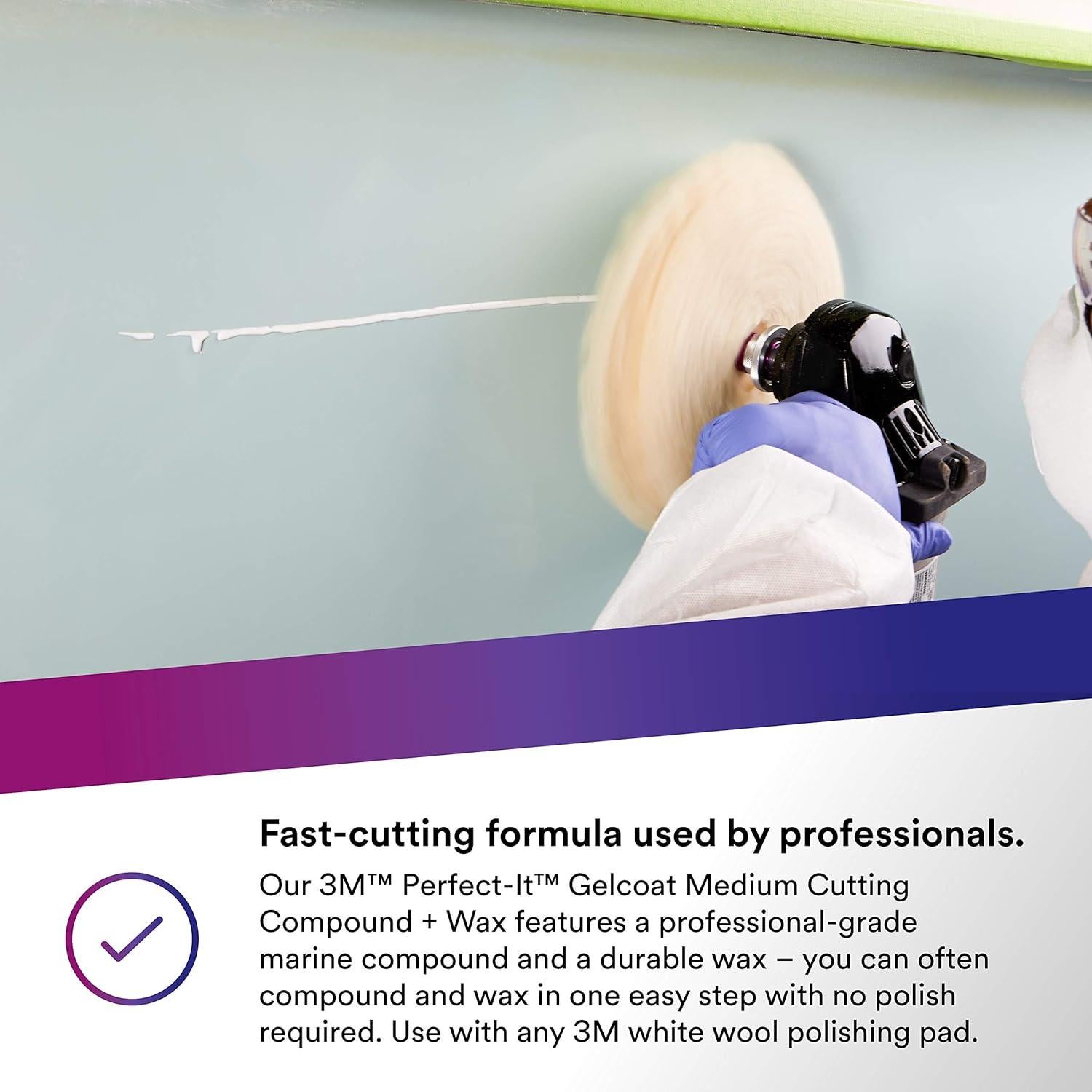 Compuesto de Corte Medio + Cera 3M Perfect-It 36105, 0.47L