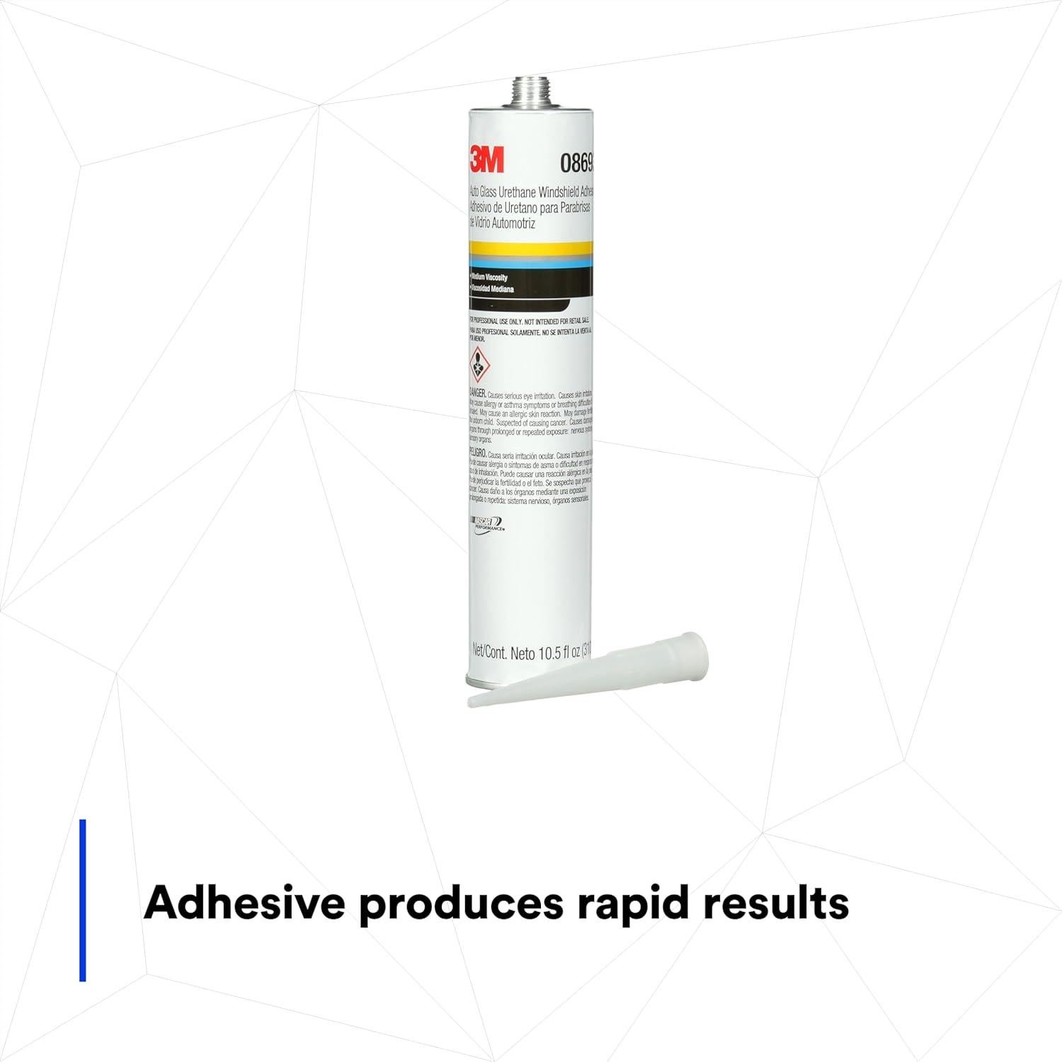 Adhesivo para Parabrisas 3M 08693 Uretano 310 mL Negro