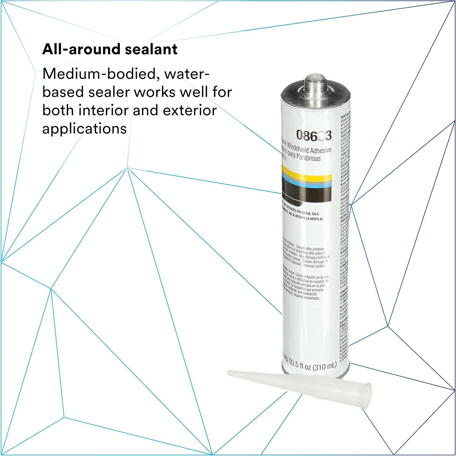 Adhesivo para Parabrisas 3M 08693 Uretano 310 mL Negro