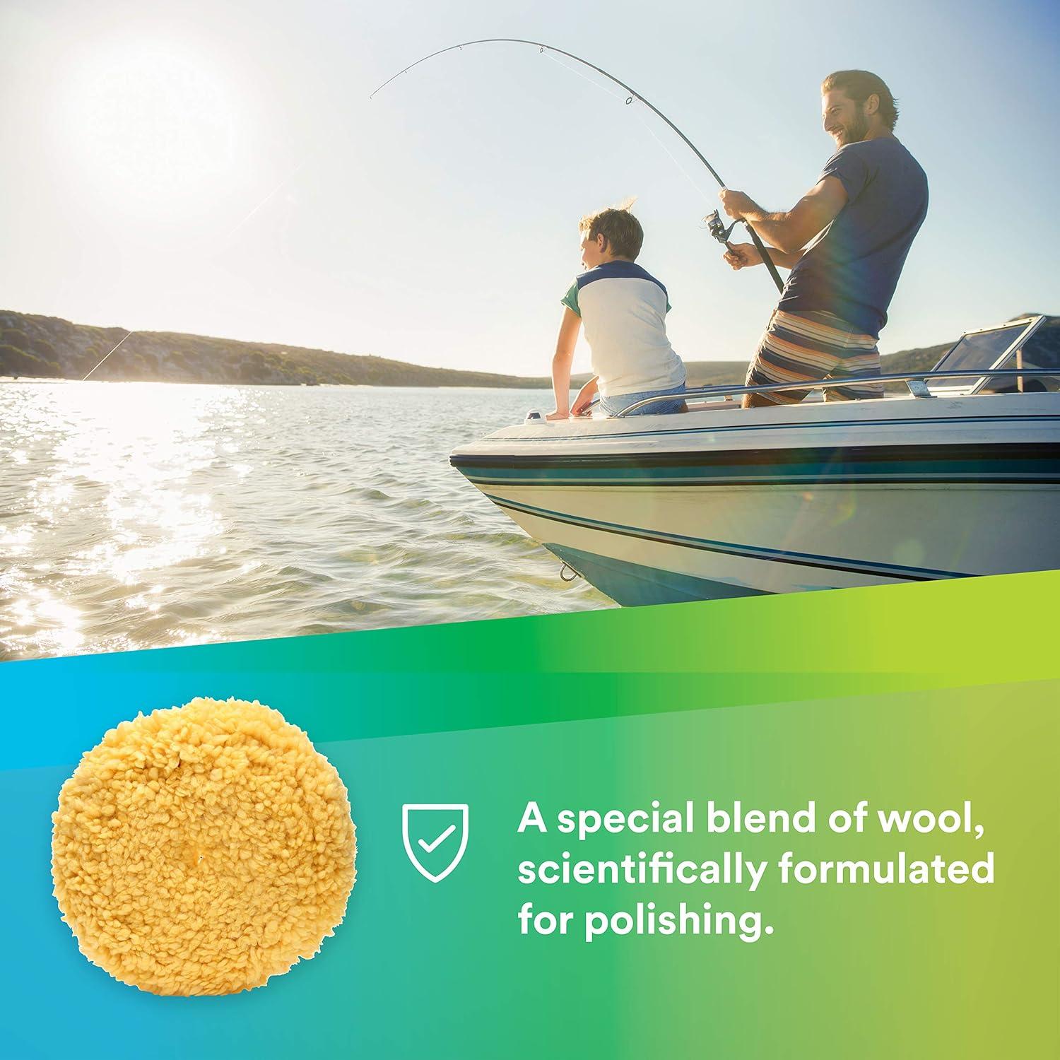 Almohadilla de Pulido de Lana 3M 9" (22.86 cm) Amarillo