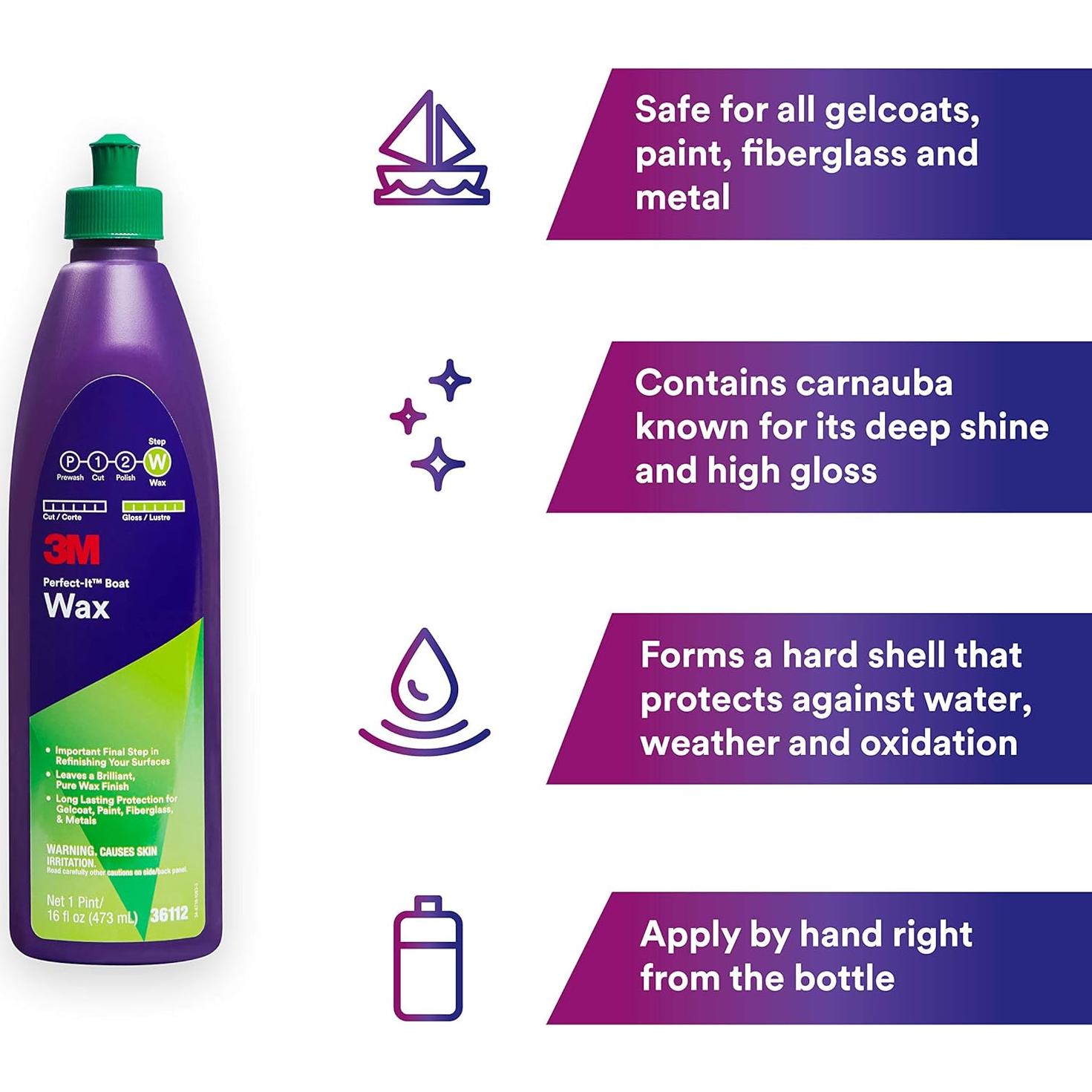 Cera para Barcos 3M Perfect-It 36112 0.47L Carnauba