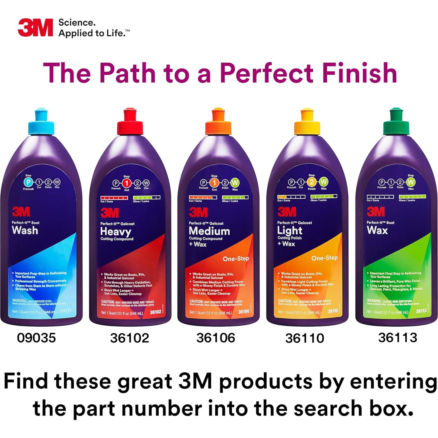 Cera para Barcos 3M Perfect-It 36112 0.47L Carnauba