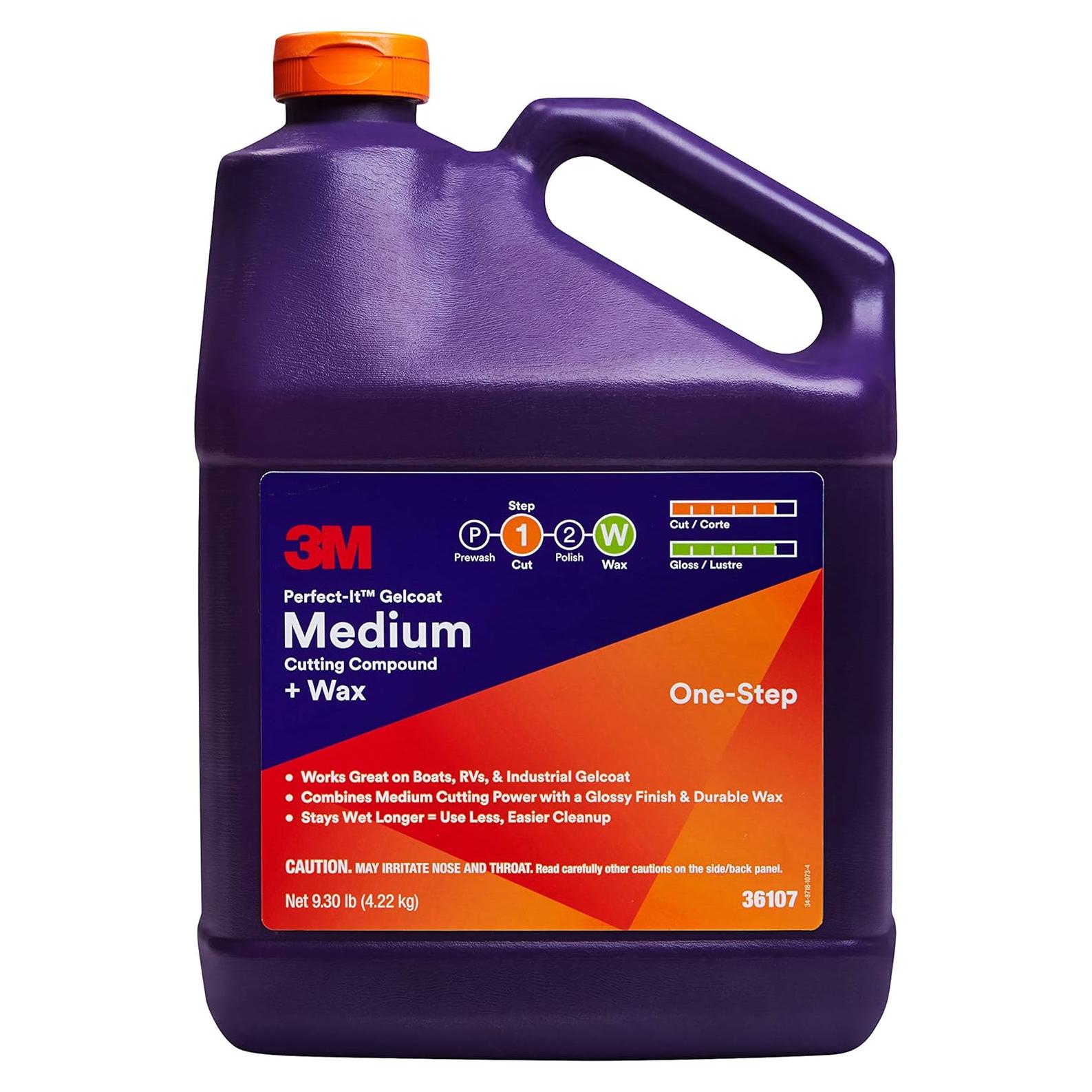 Compuesto de Corte Medio Gelcoat 3M Perfect-It + Cera 3.785L