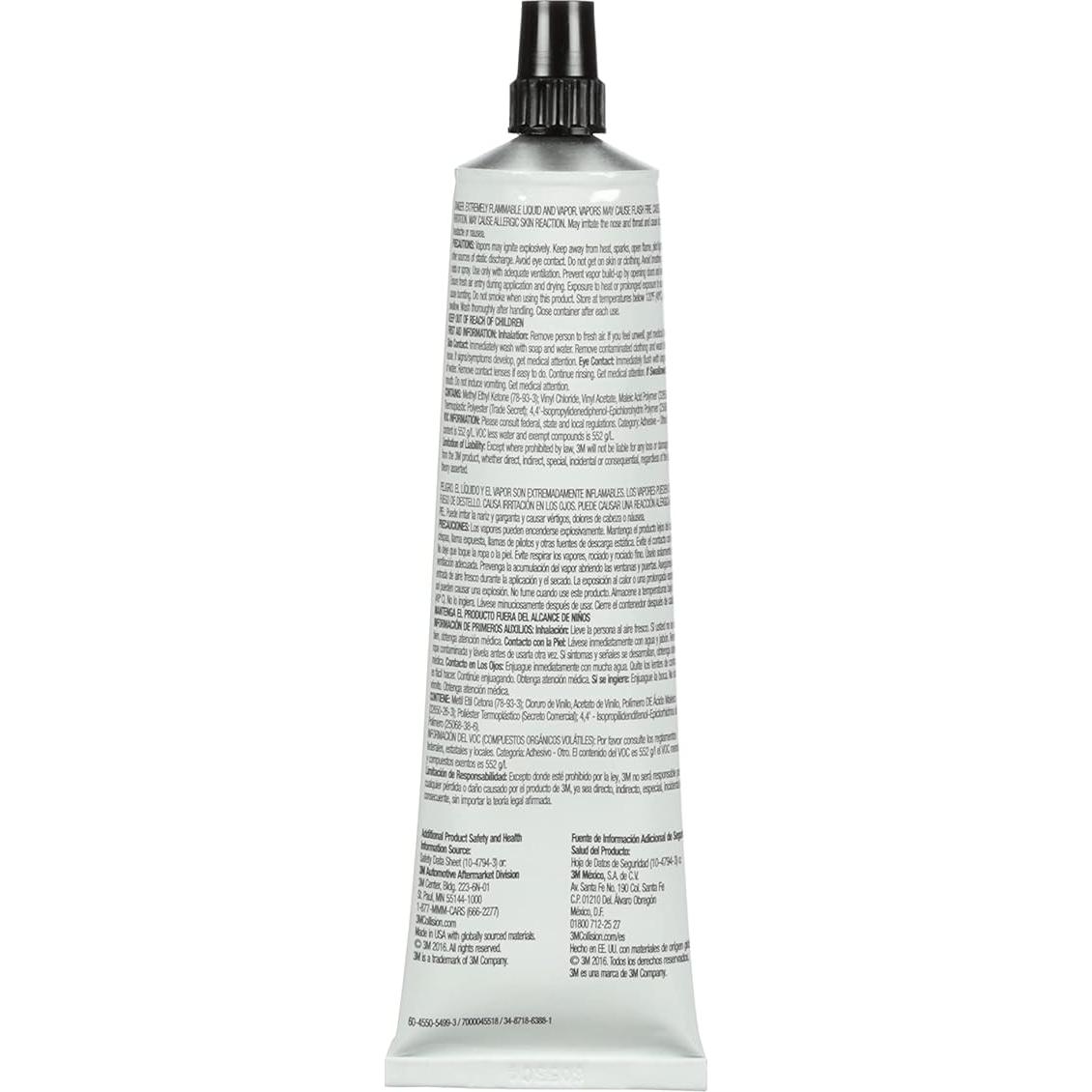 Adhesivo de Plástico 3M 08061, Tubo 141.75 g, Rápido Secado