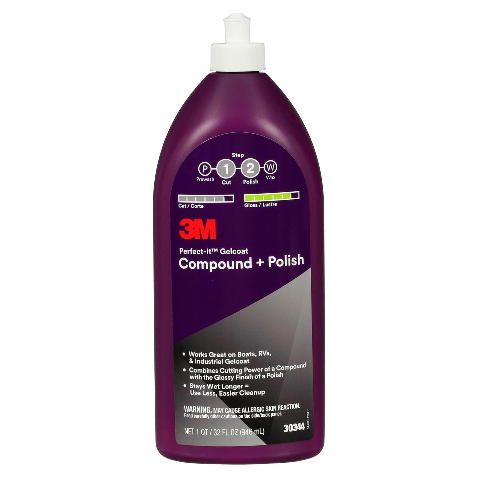 Compuesto y Pulido Gelcoat 3M Perfect-It 30344, 946 mL